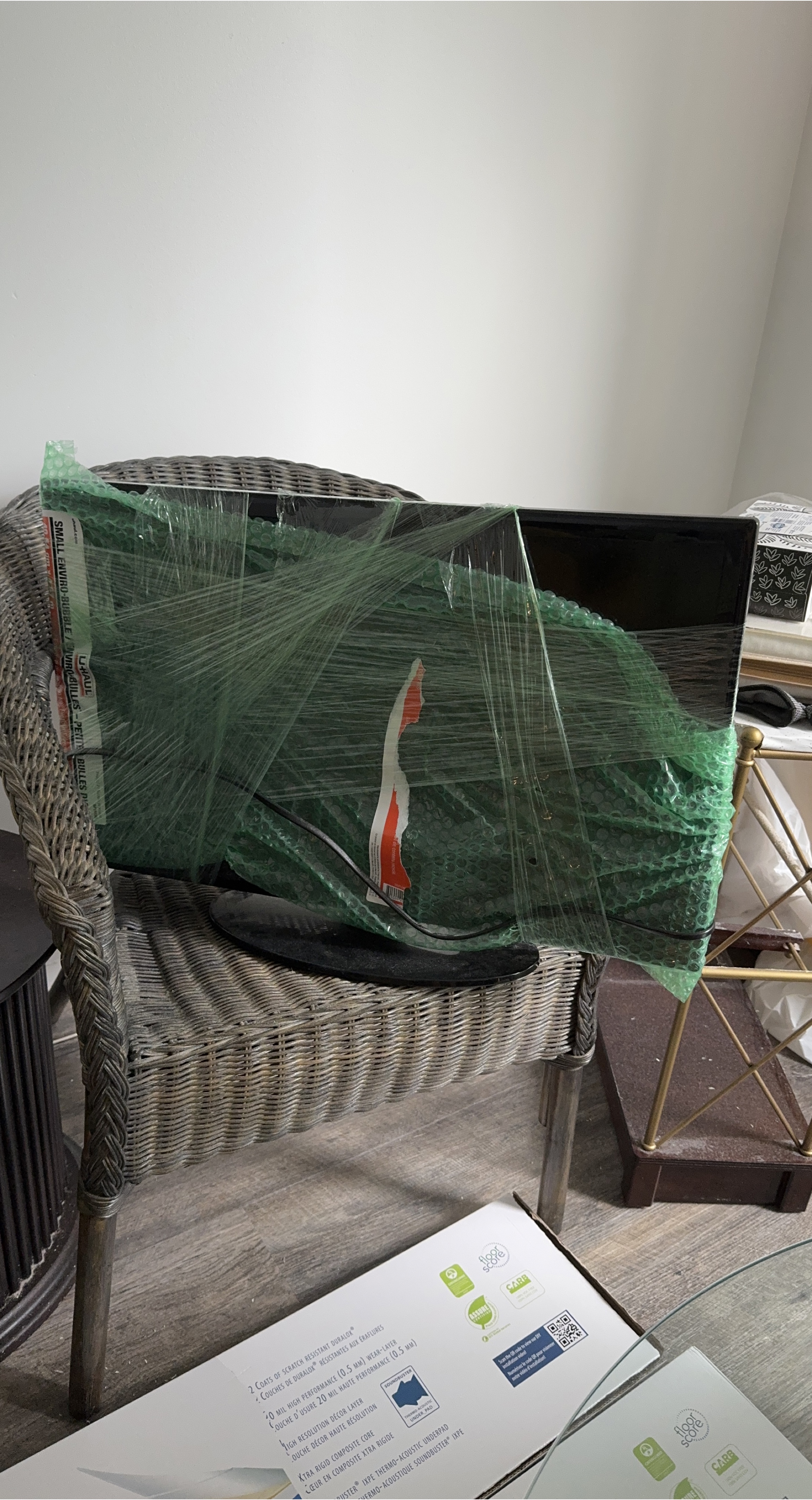 TV Wrapped in Bubble Wrap thumbnail