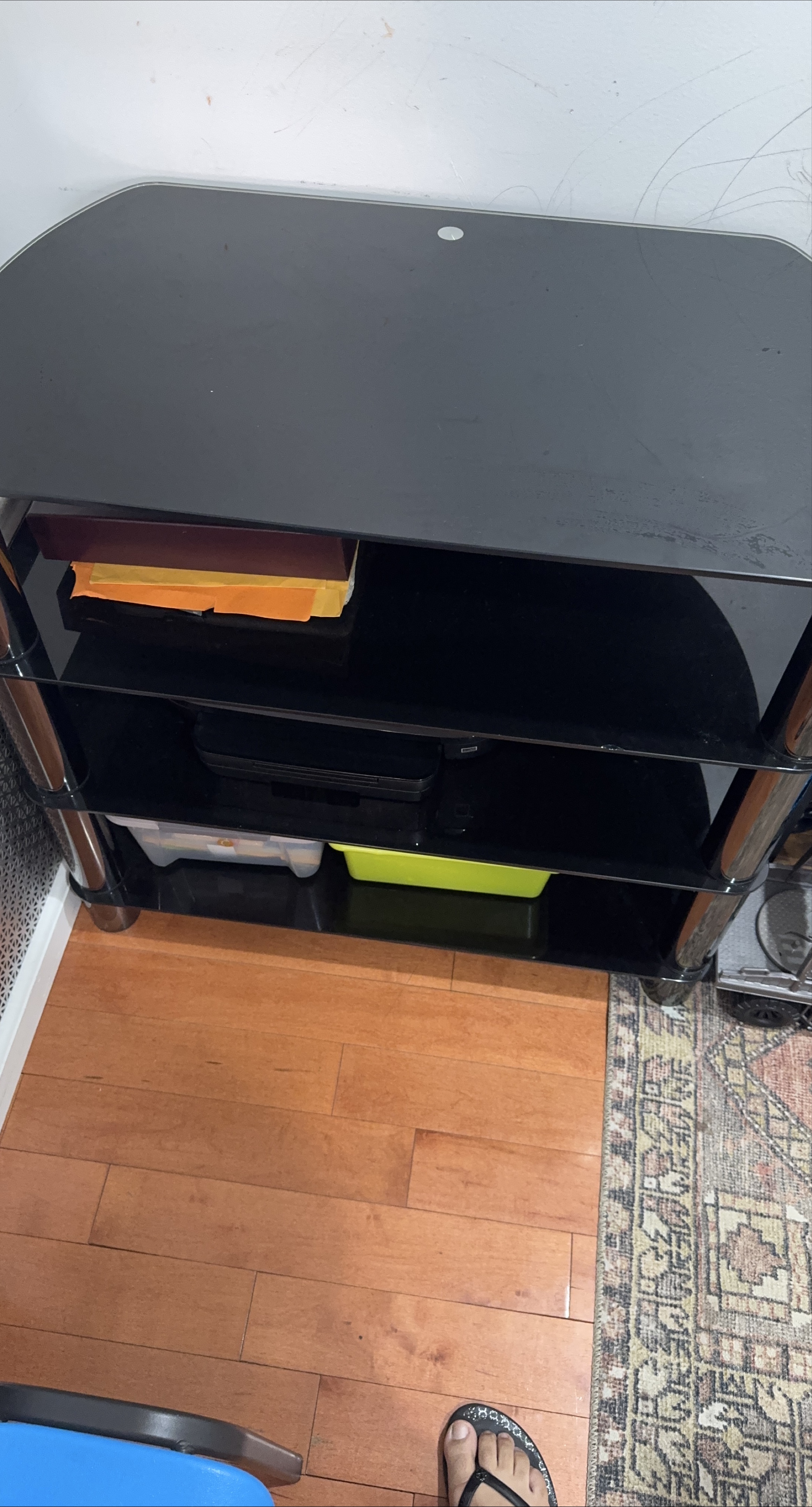 Black Glass TV Stand thumbnail