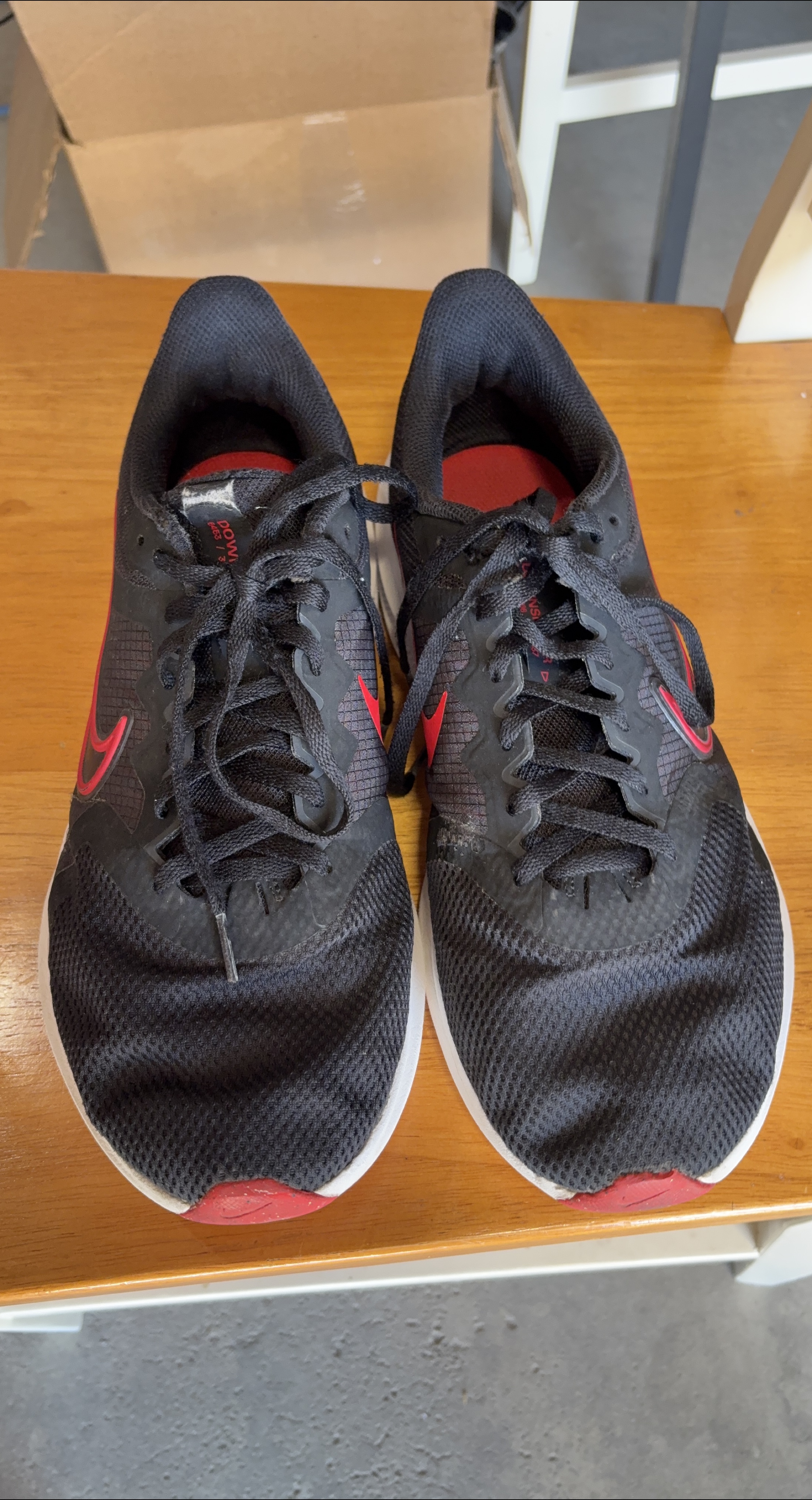 Nike Downshifter 12 Running Shoes - Black/Red thumbnail