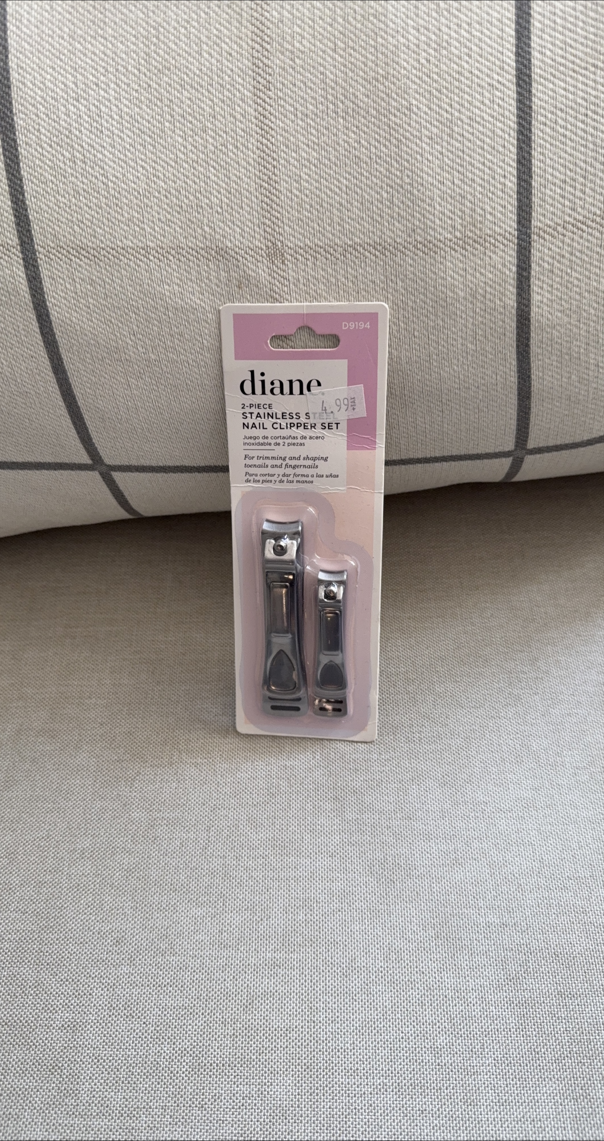 Diane 2-Piece Stainless Steel Nail Clipper Set - 🧡 thumbnail