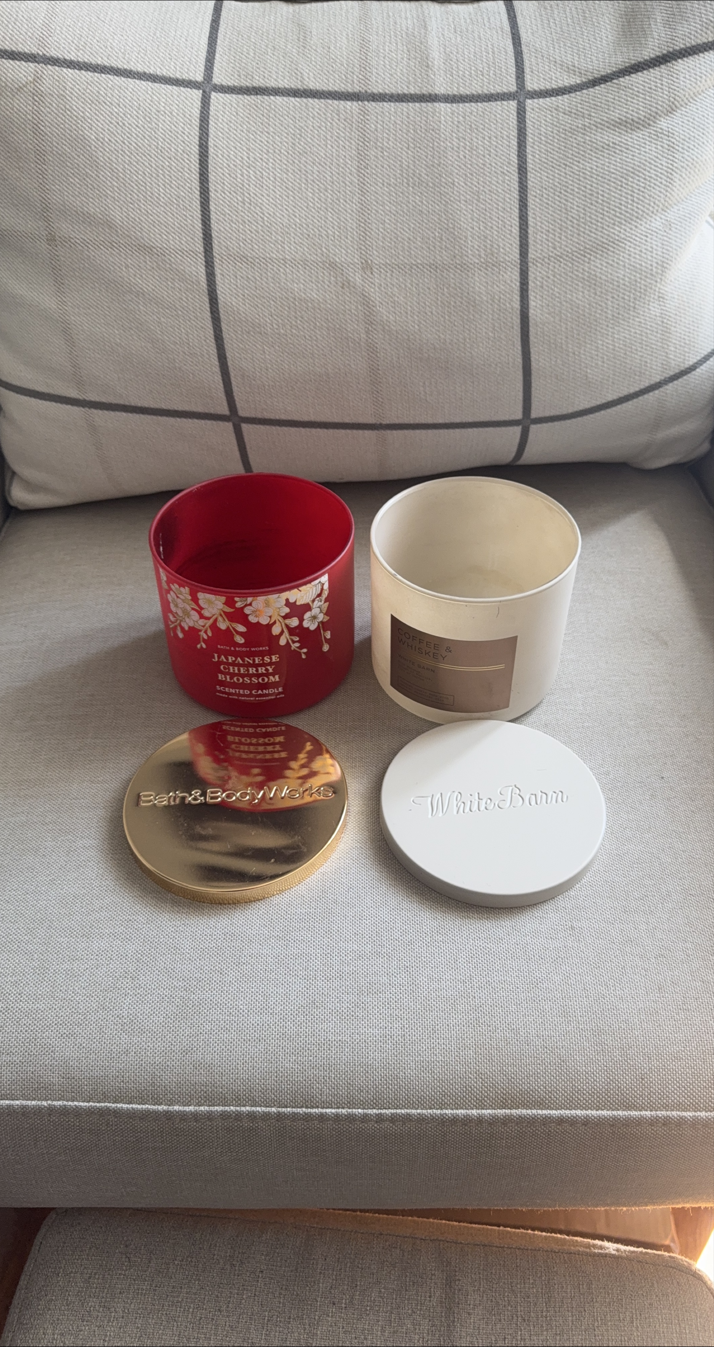 Bath & Body Works 3 wick candle jars (empty) 🧡 thumbnail