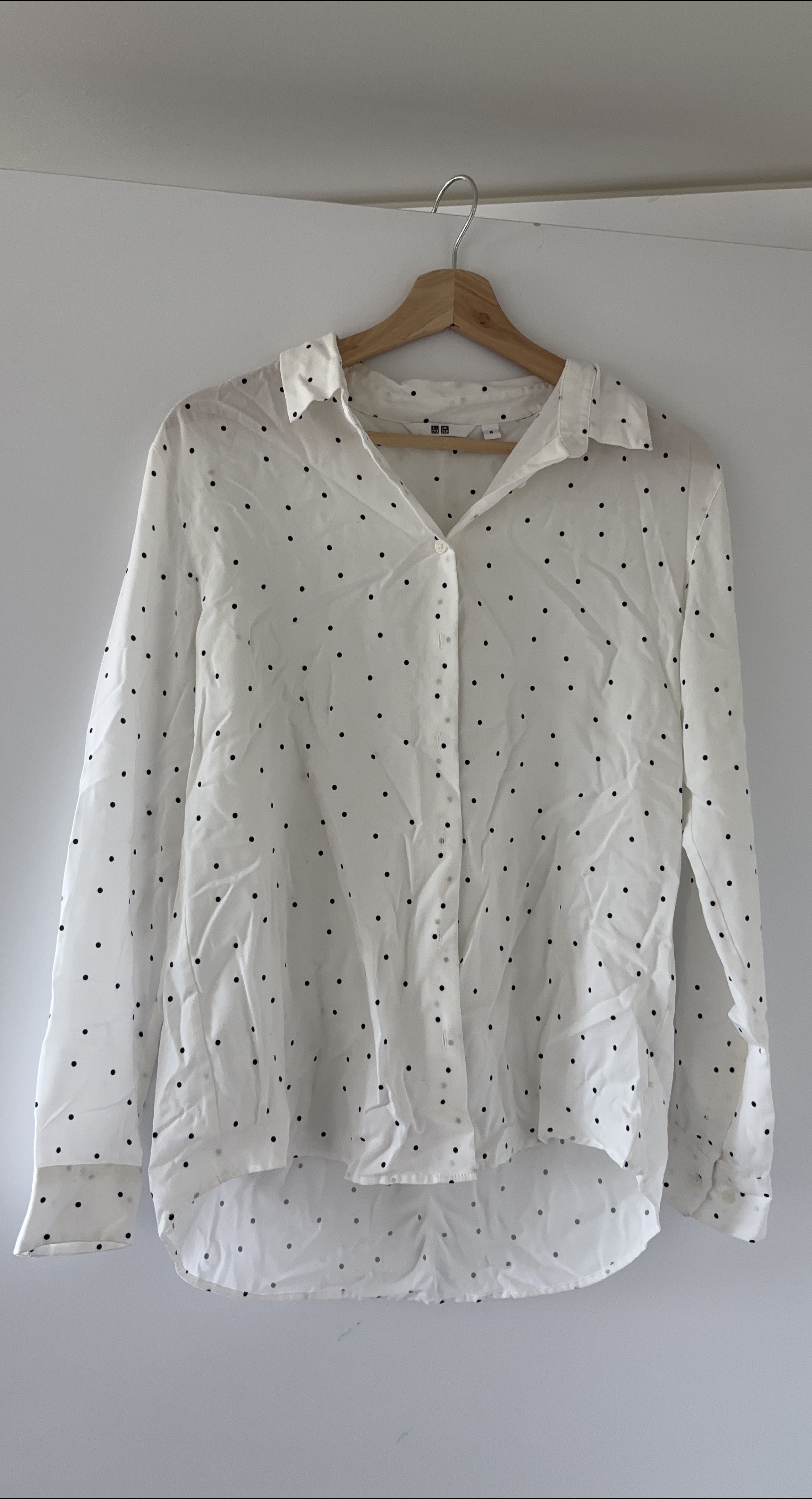 Uniqlo Polka Dot Blouse - Size M thumbnail