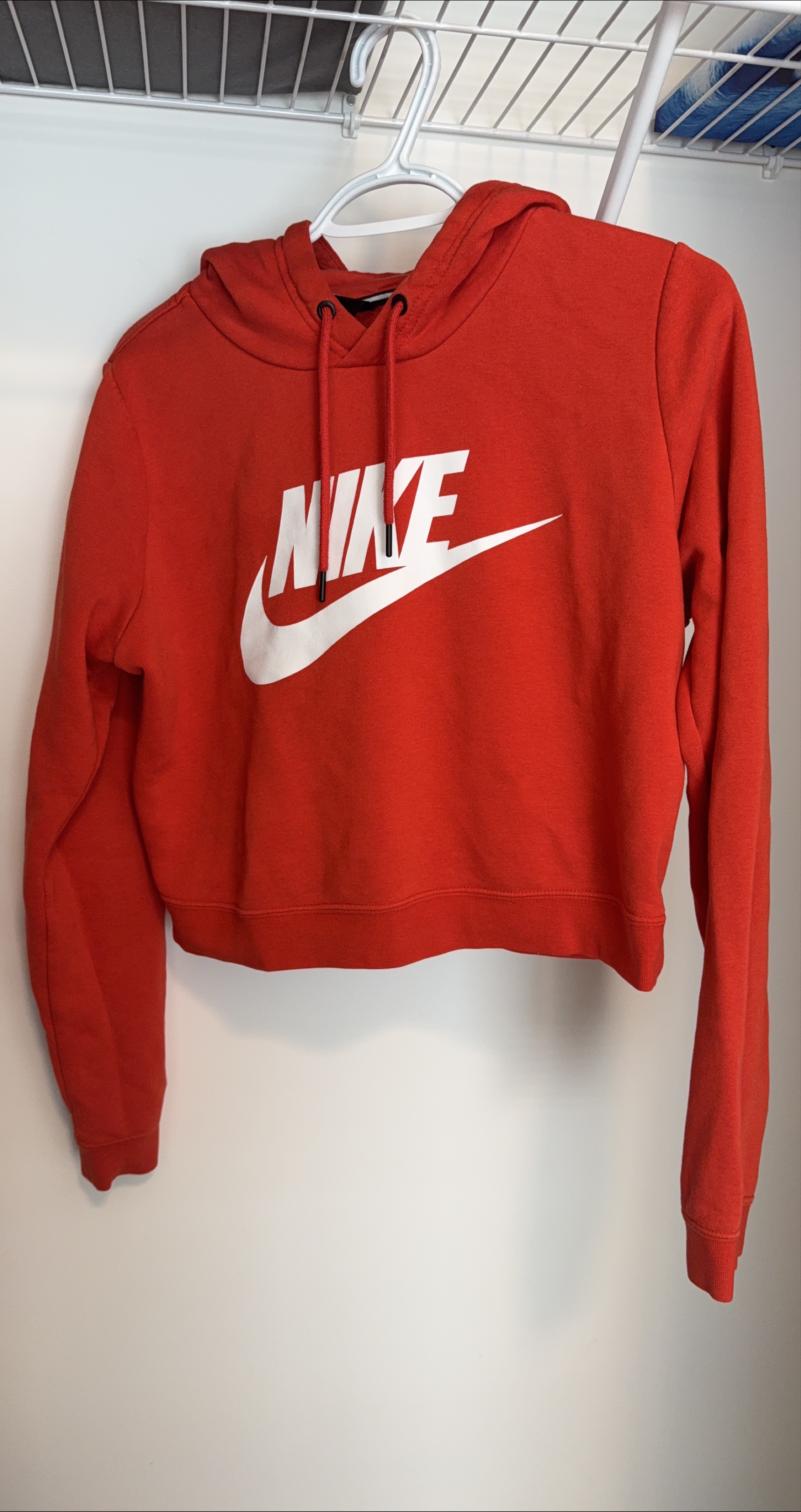 Nike Red Cropped Hoodie thumbnail