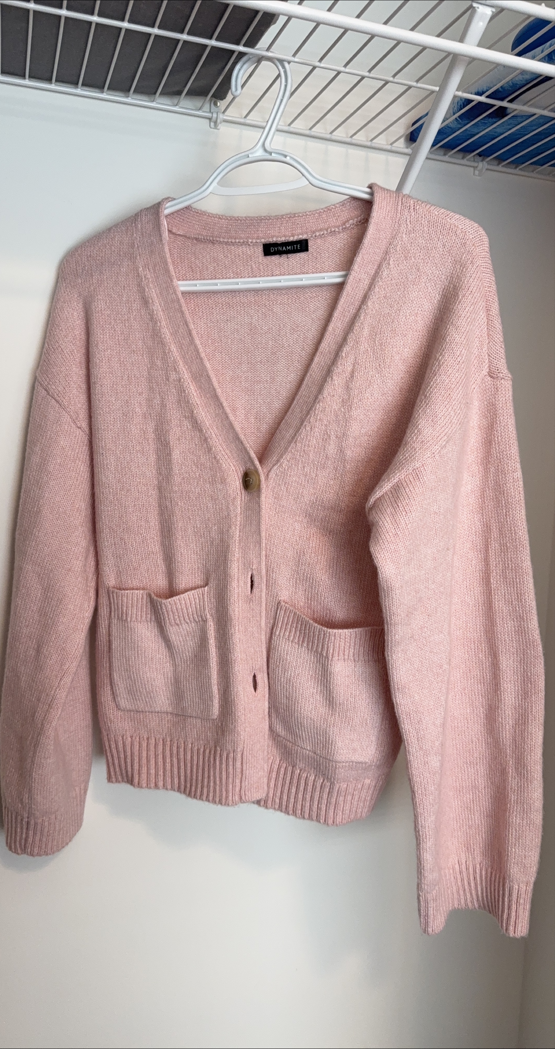 Dynamite Pink Knit Cardigan thumbnail