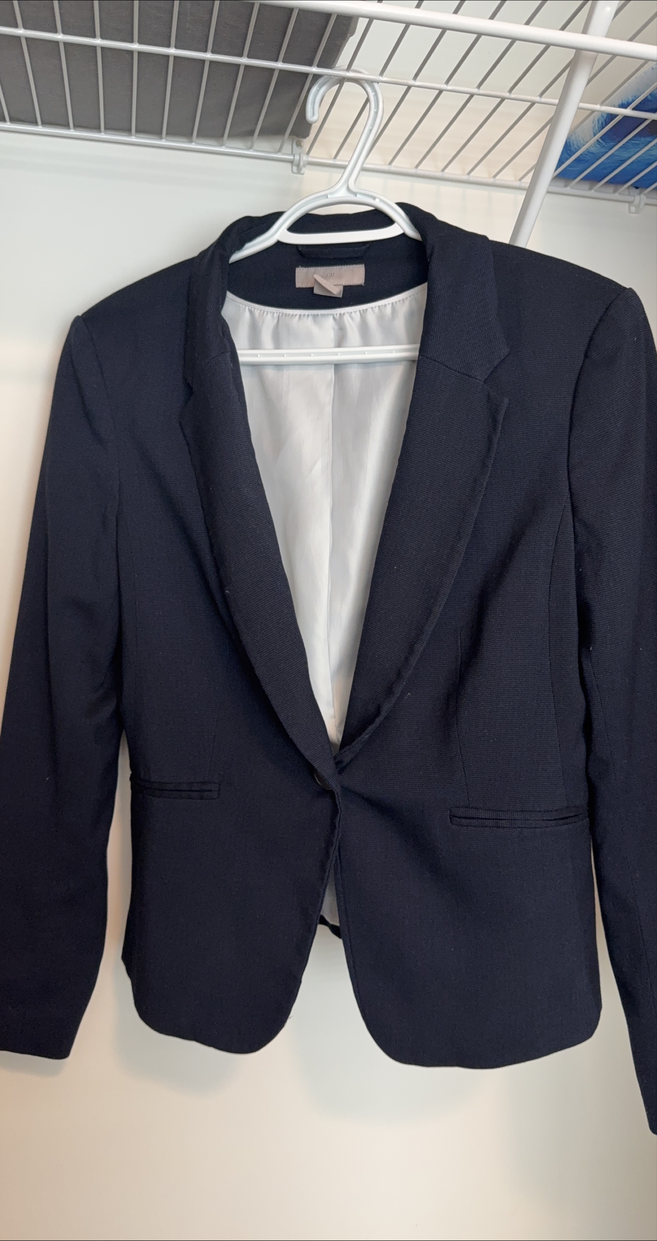 H&M Navy Blue  Blazer thumbnail