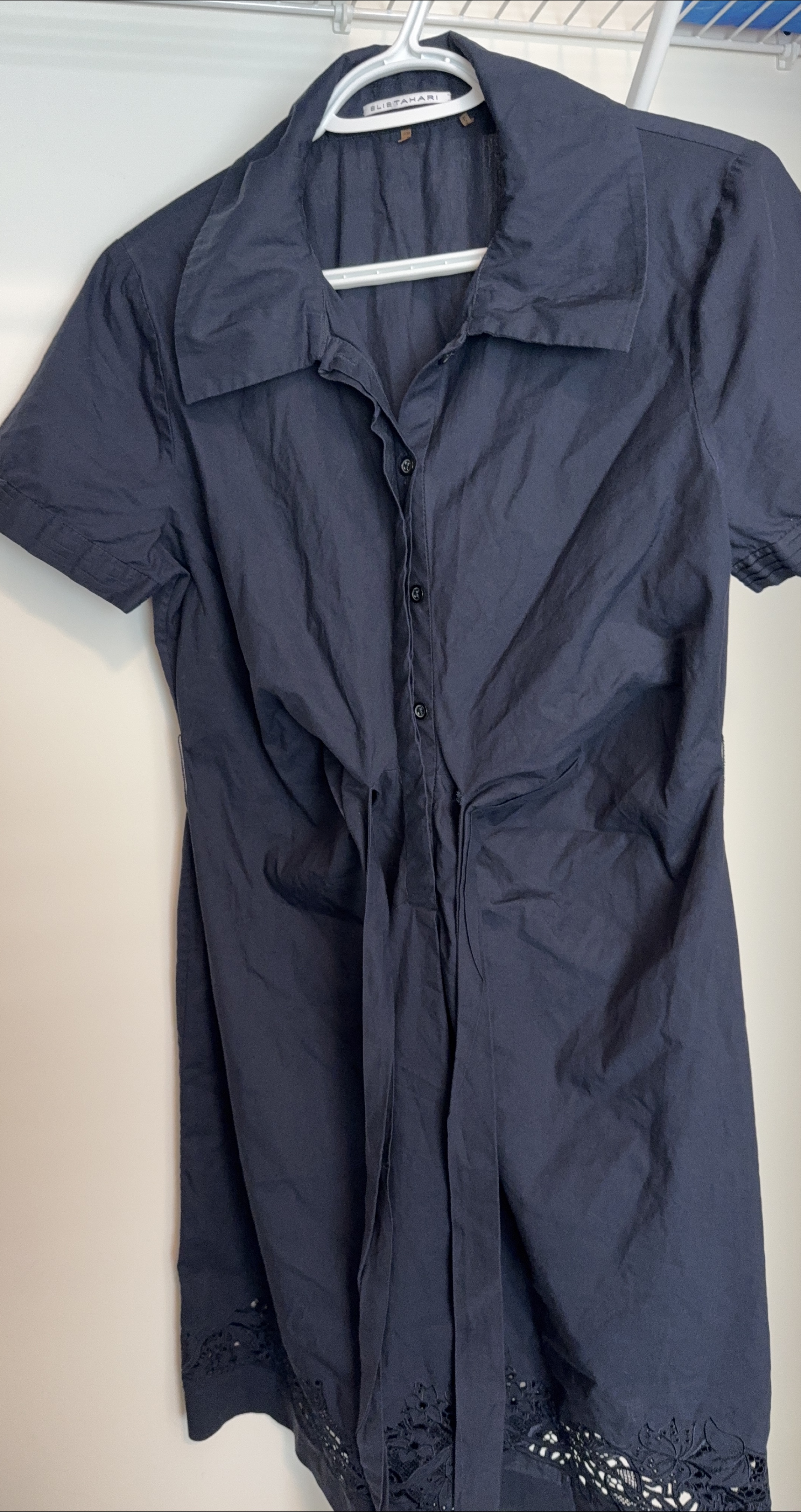Elie Tahari Navy Dress thumbnail