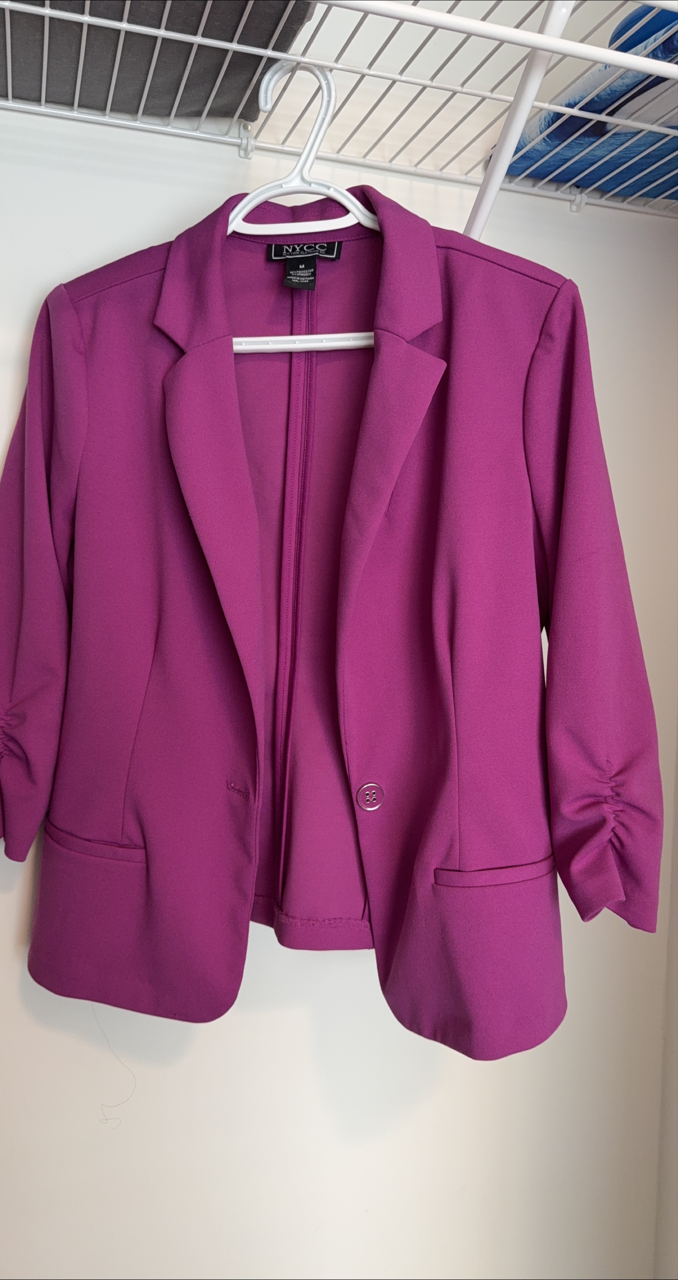 NY Collection Purple Blazer - Size M thumbnail