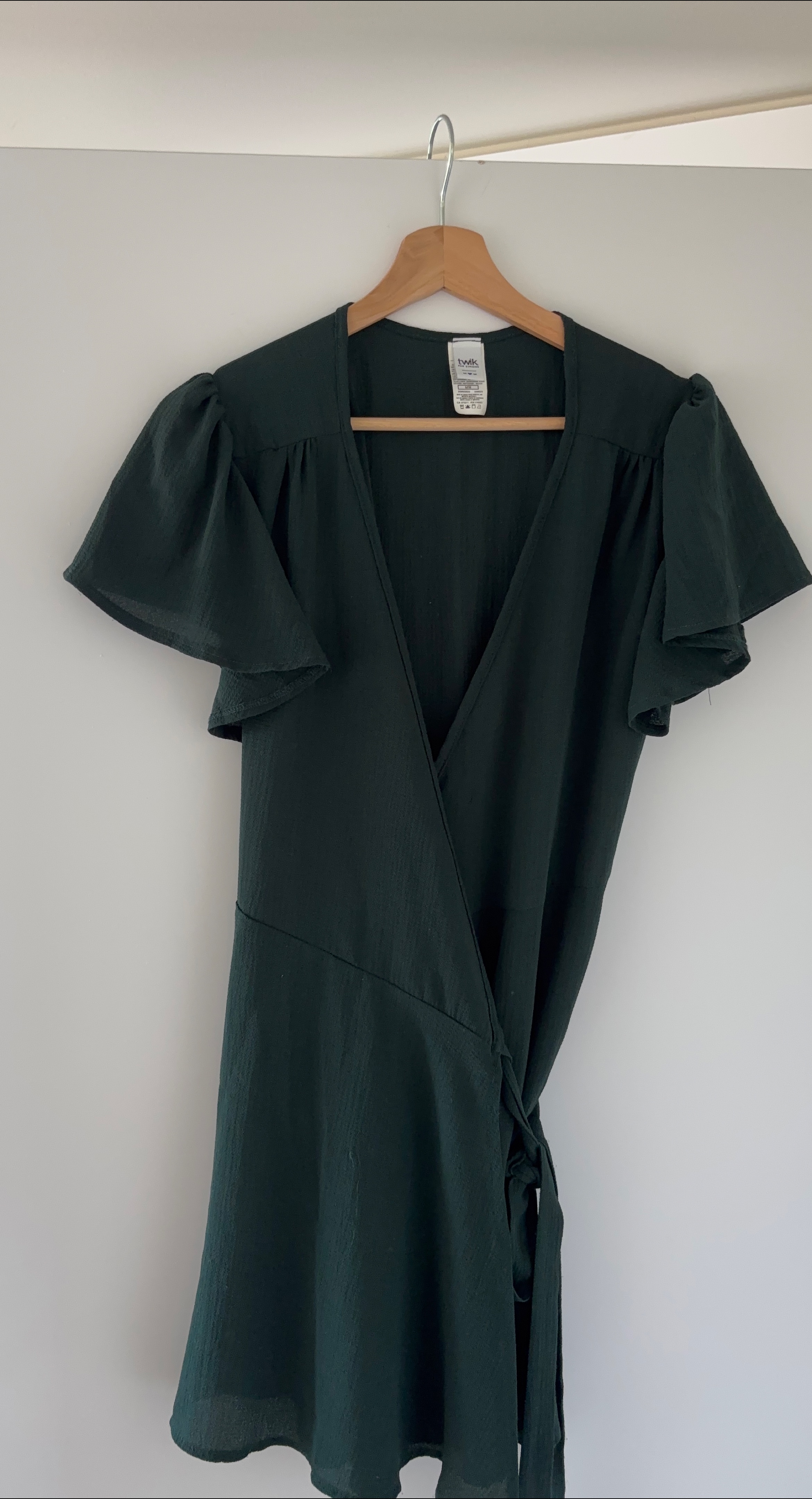 Twik Green Wrap Dress - Size M thumbnail