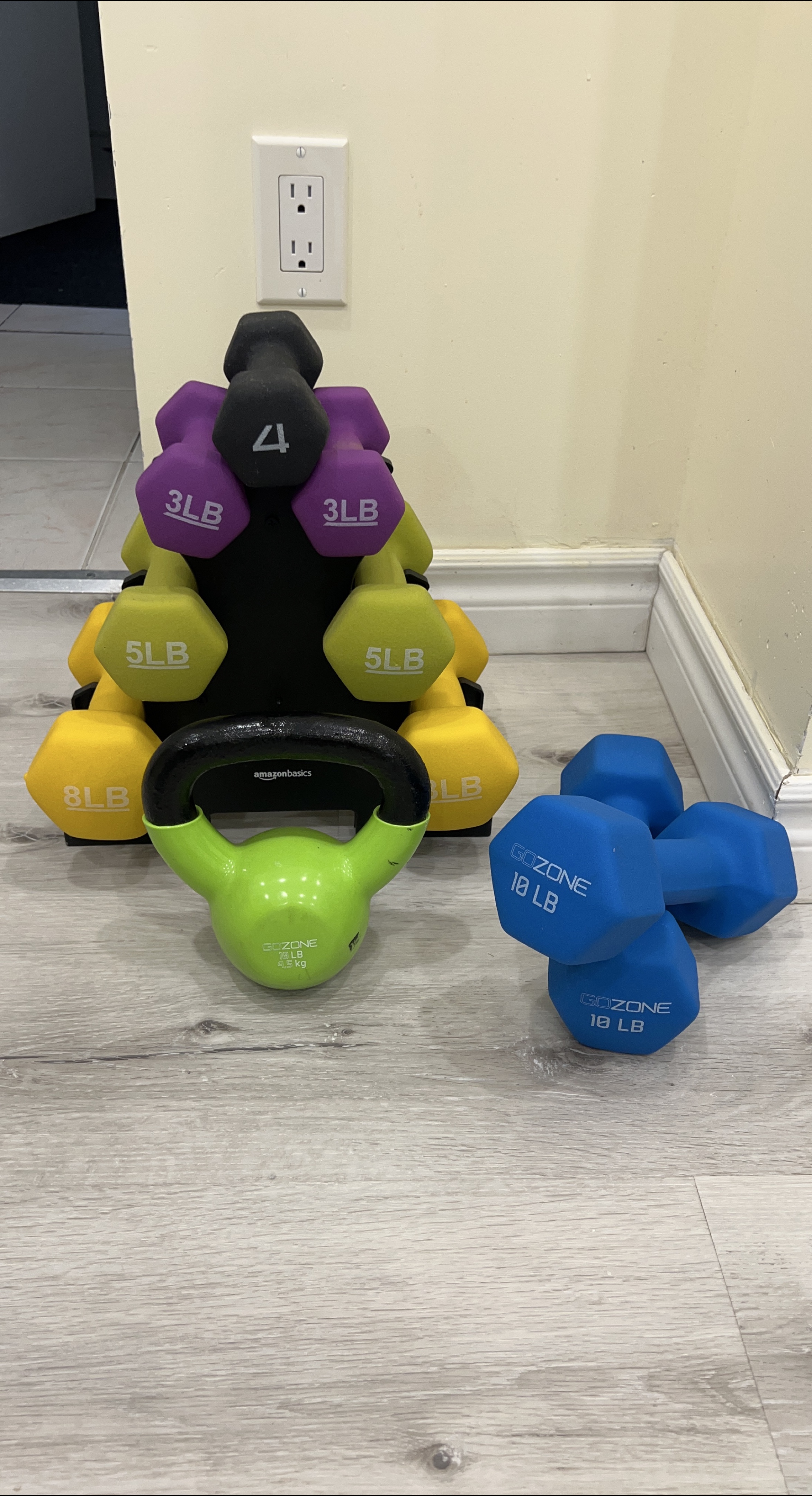 Dumbbells & Kettlebell Set
