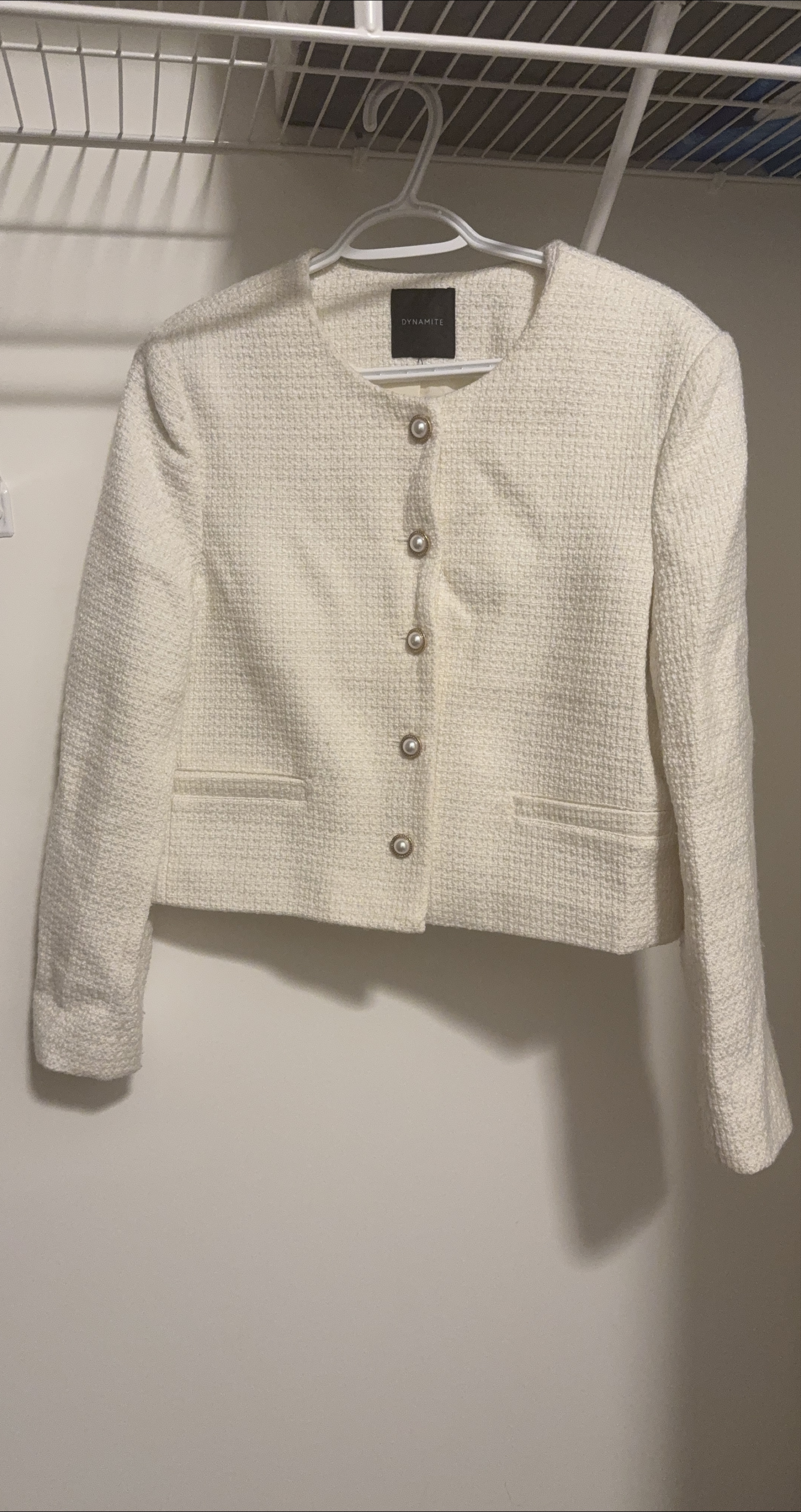Dynamite White Tweed Jacket thumbnail