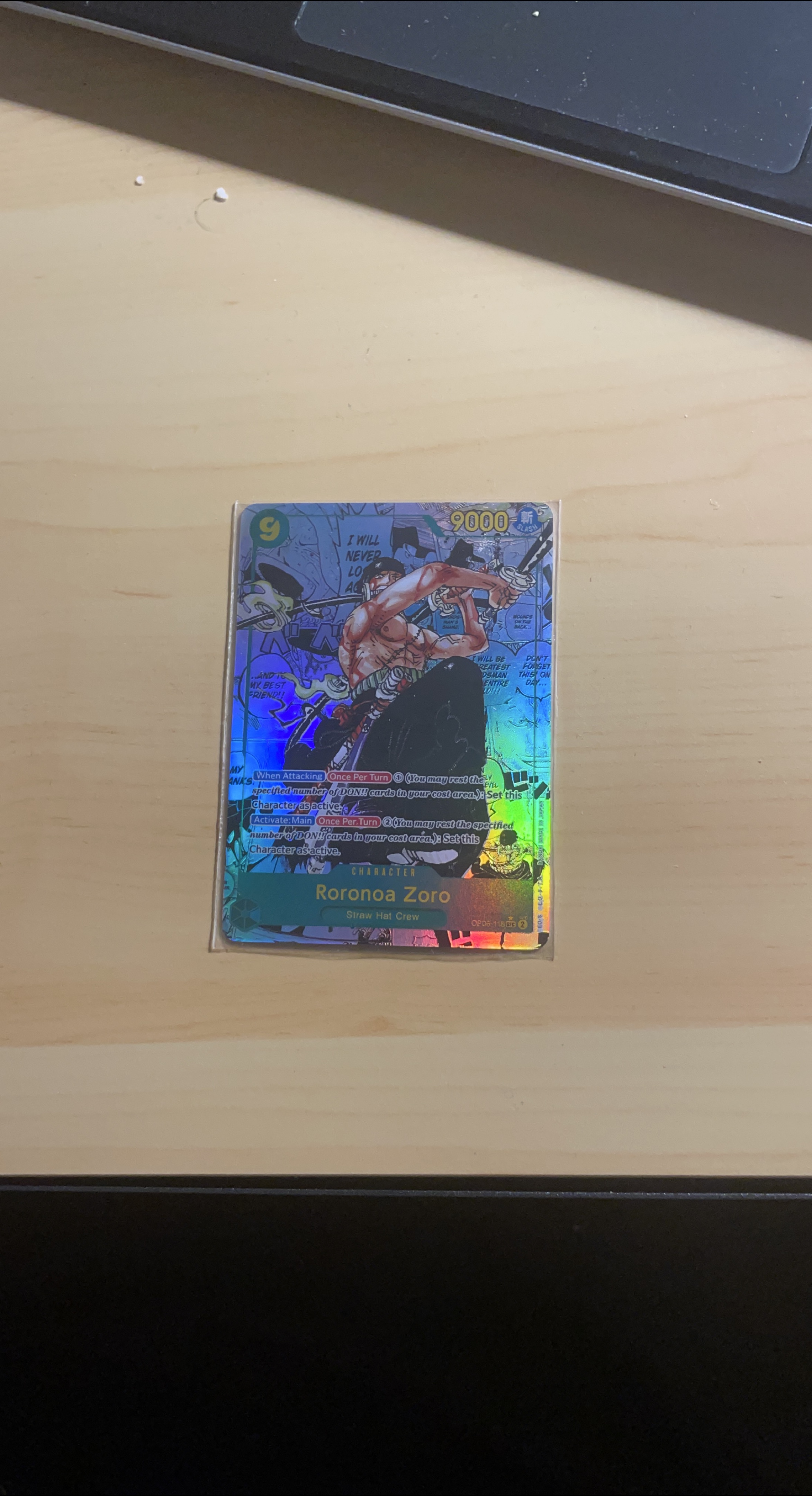Roronoa Zoro One Piece TCG Card thumbnail
