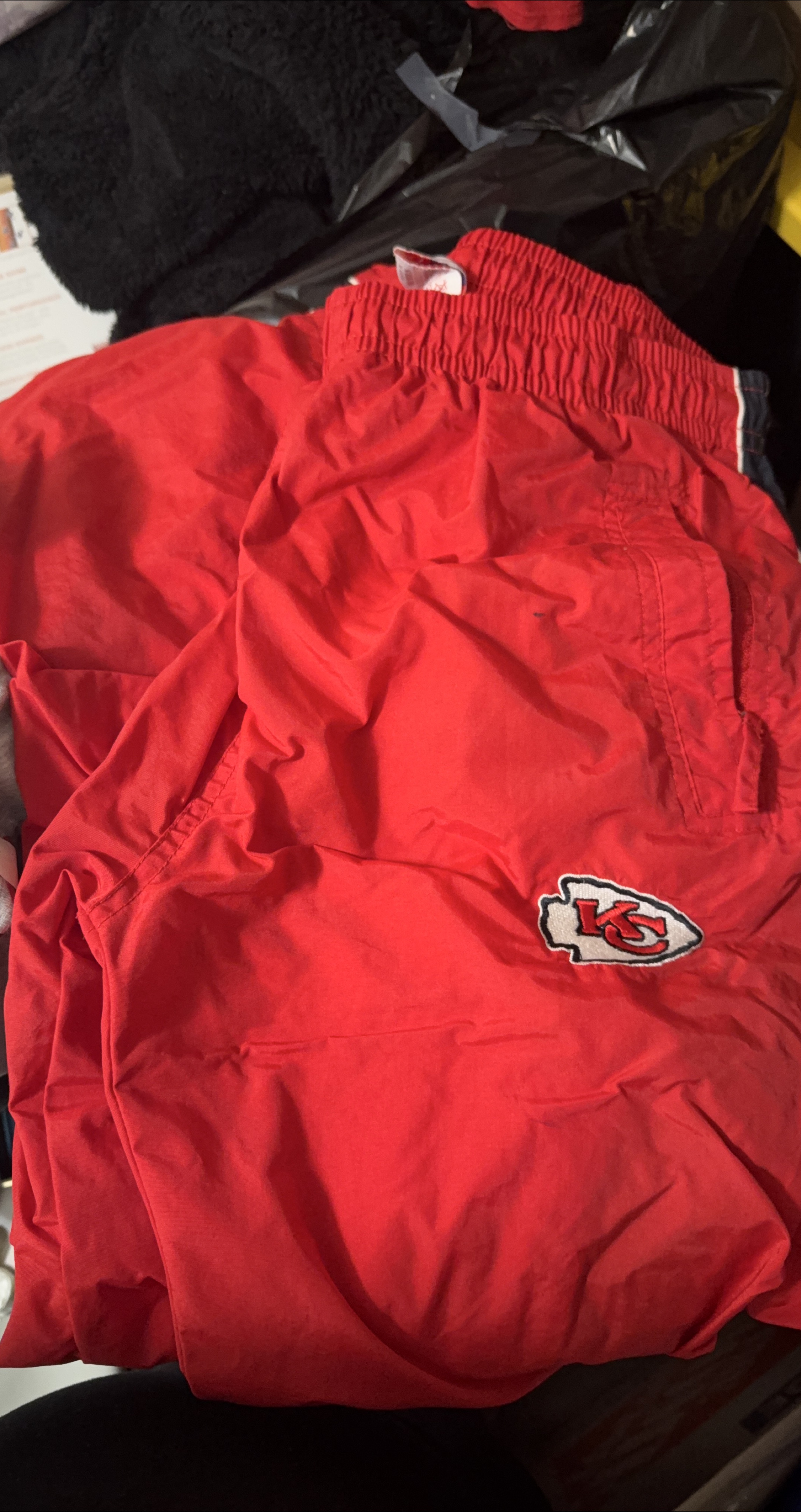 Kansas City Chiefs Red Windbreaker Pants