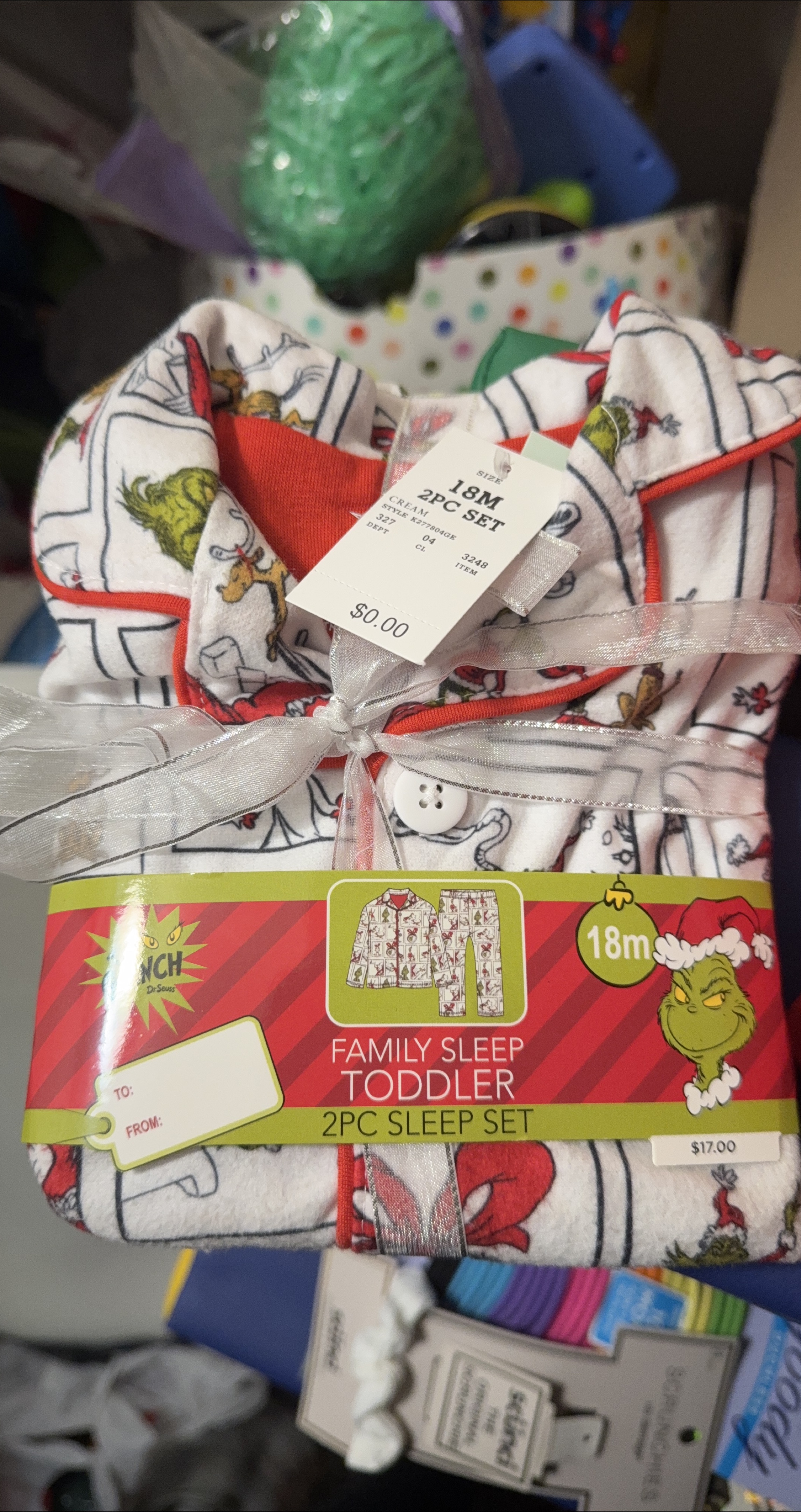 New Grinch Dr. Seuss Toddler Pajamas - 18M