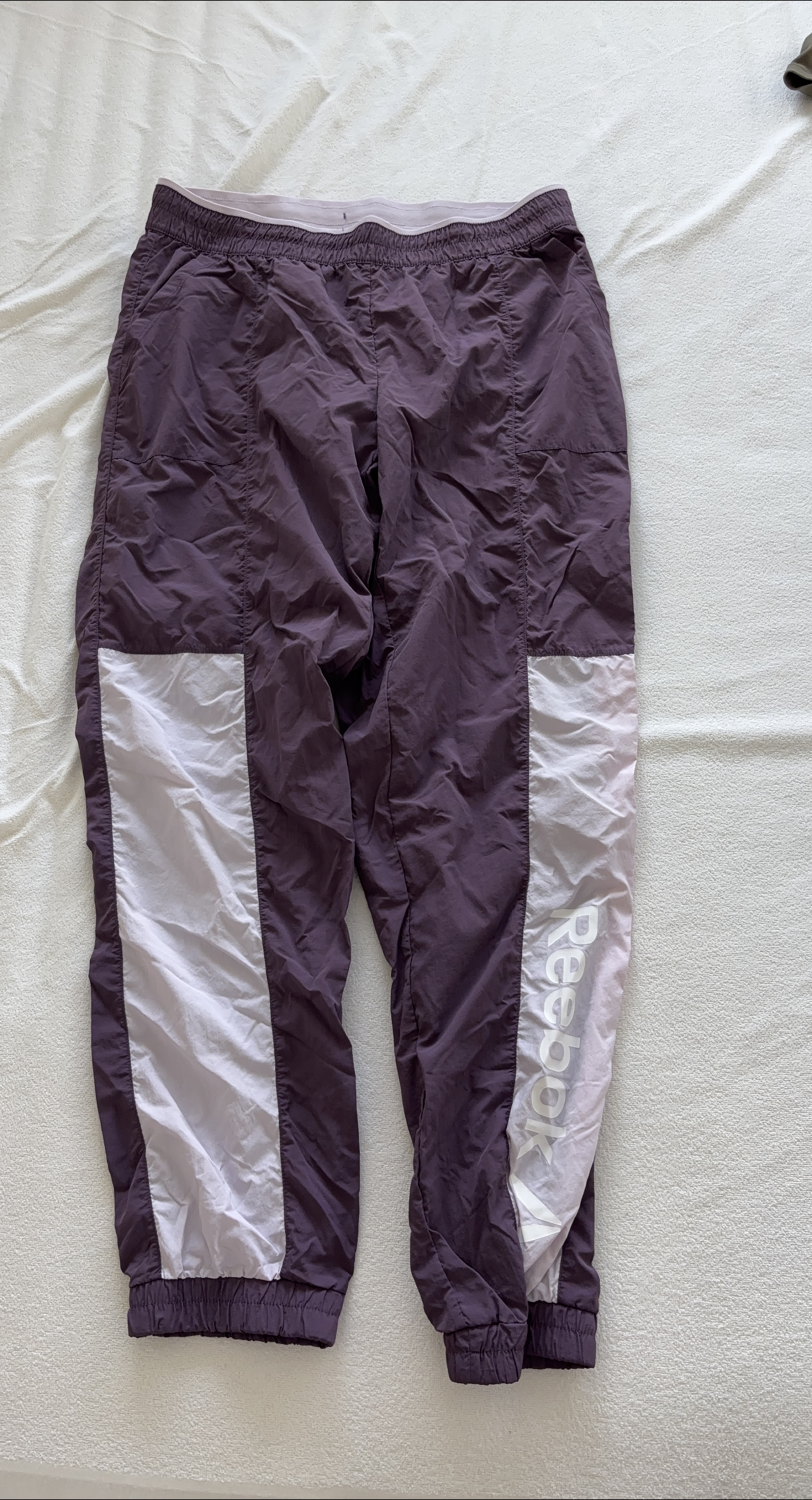Reebok Track Pants - Purple & White thumbnail