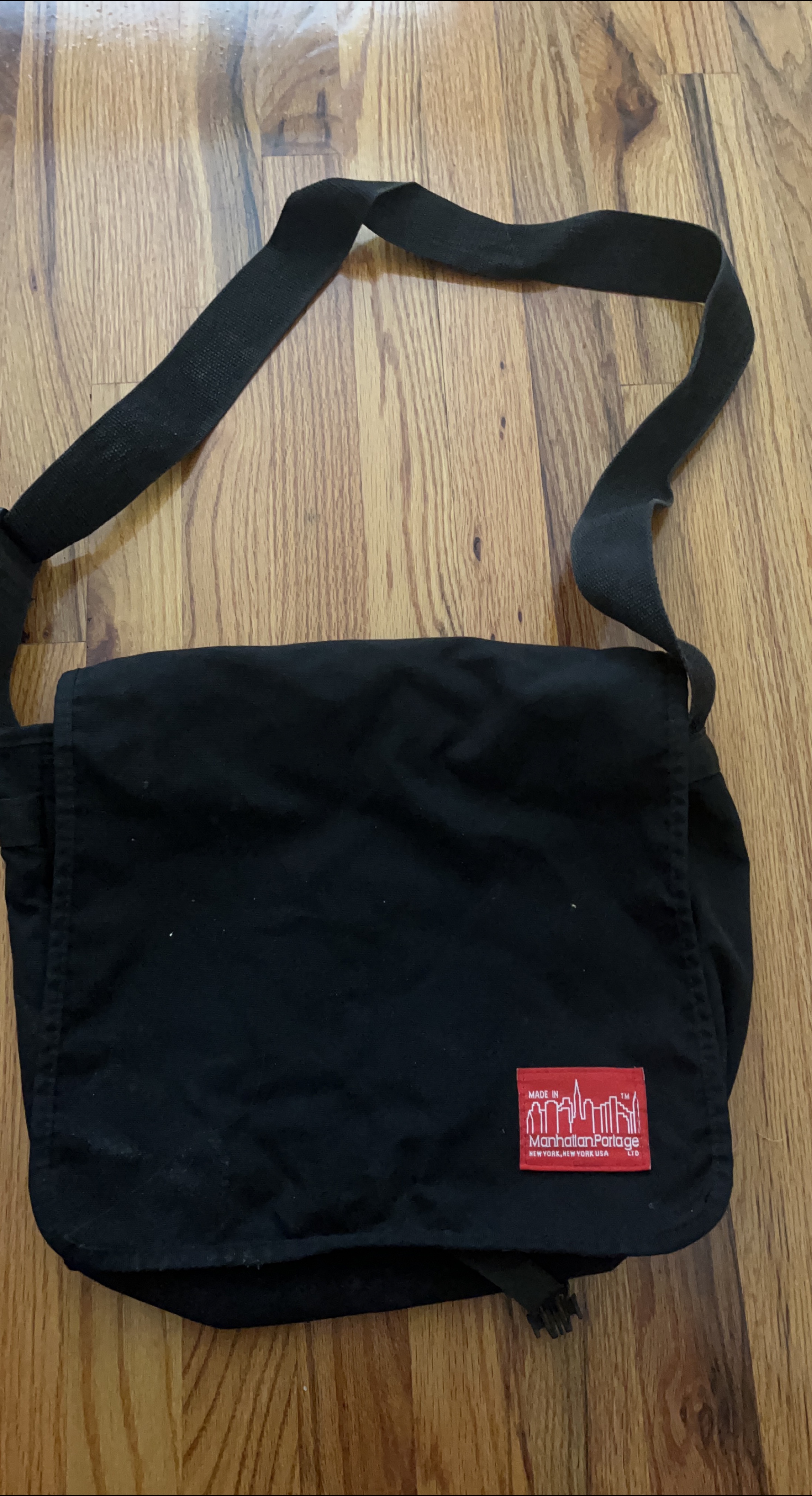 Manhattan Portage Black Messenger Bag thumbnail