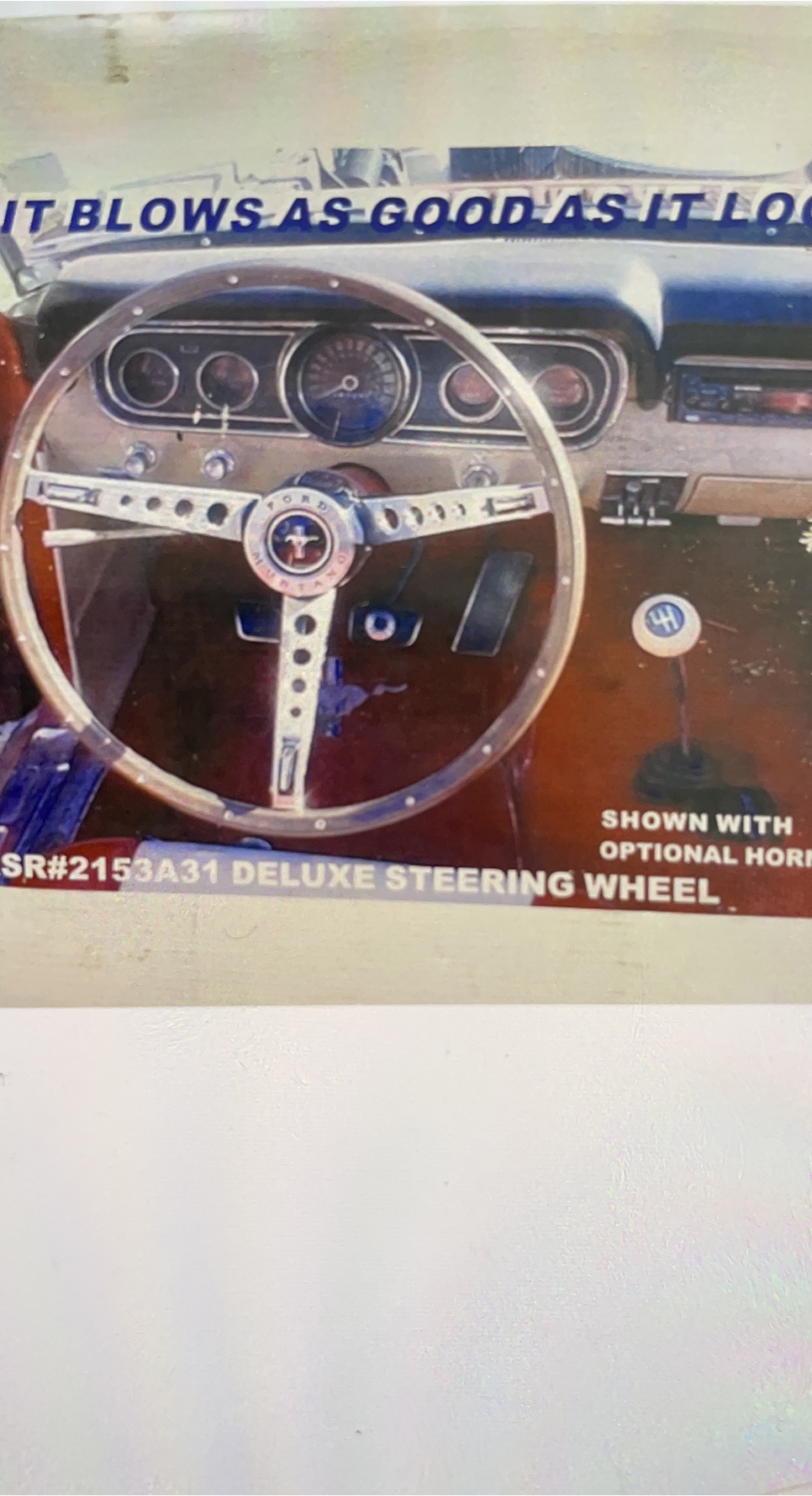 Ford Mustang Deluxe Steering Wheel thumbnail