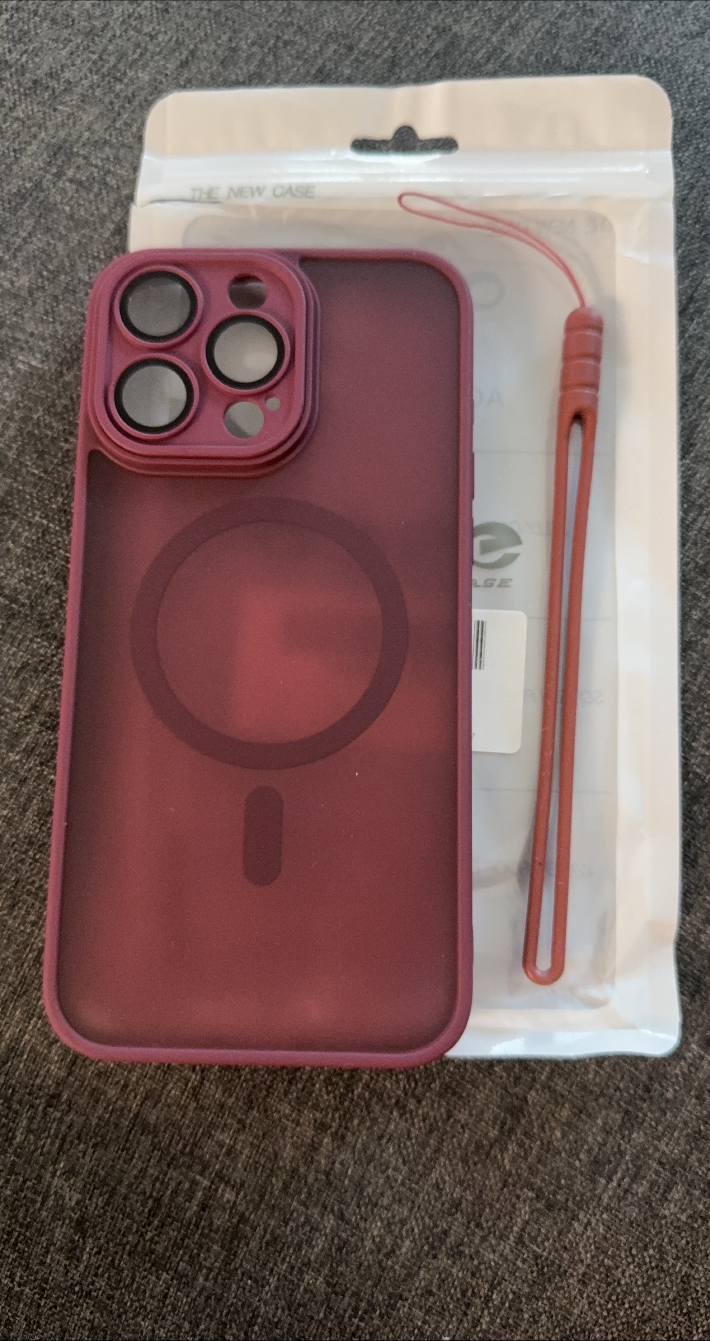 New iPhone Case - The New Case - Burgundy