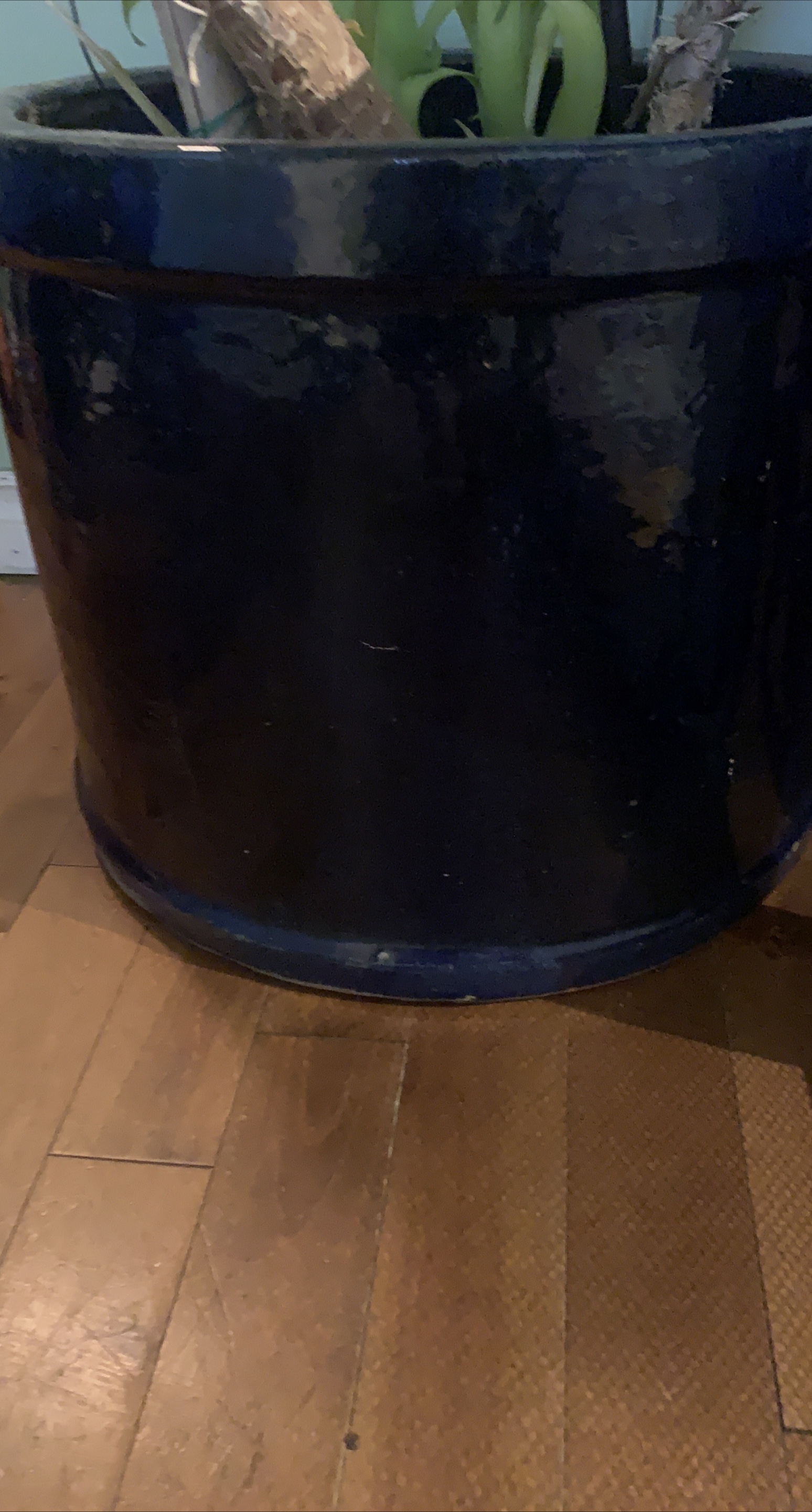 Blue Ceramic Plant Pot thumbnail