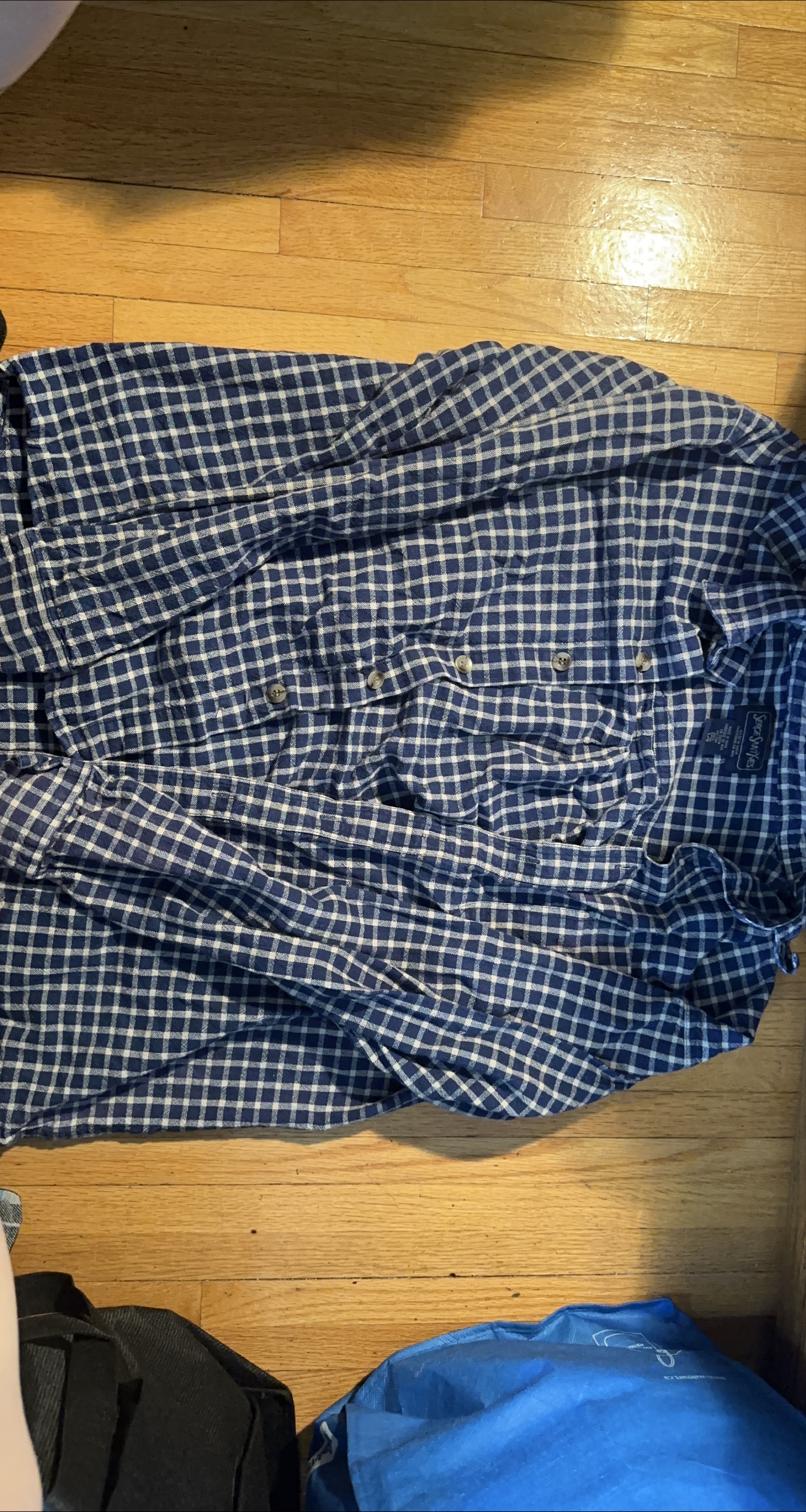 Serge Saint Yves Plaid Flannel Shirt - L/G thumbnail