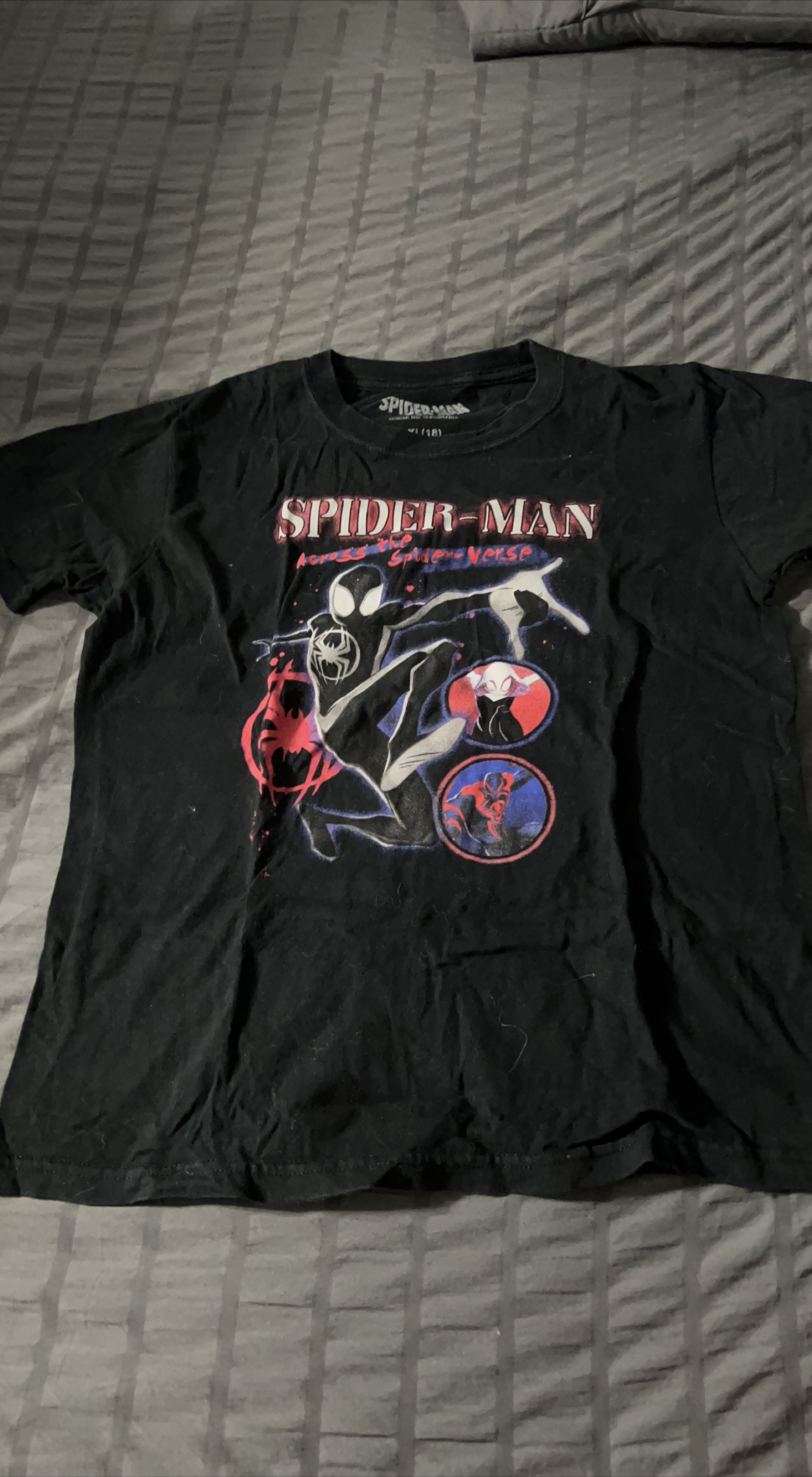 Spider-Man Across the Spider-Verse Black T-Shirt XL thumbnail