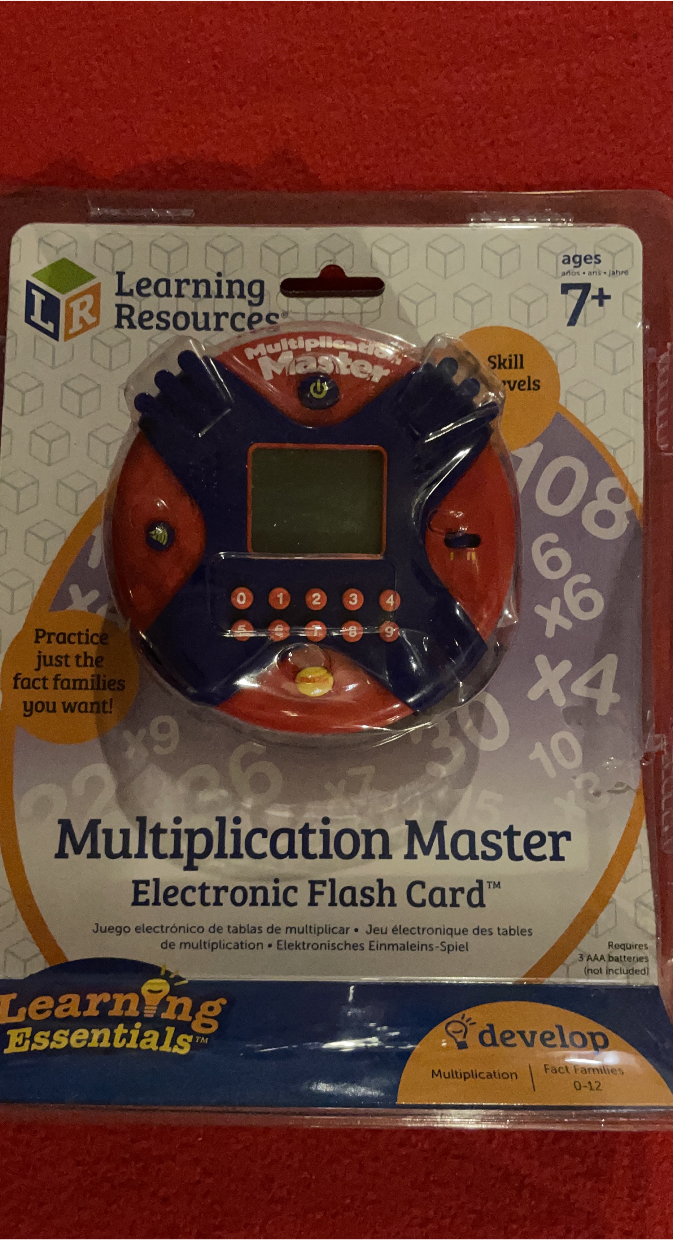 Learning Resources Multiplication Master Electronic Flash Card thumbnail