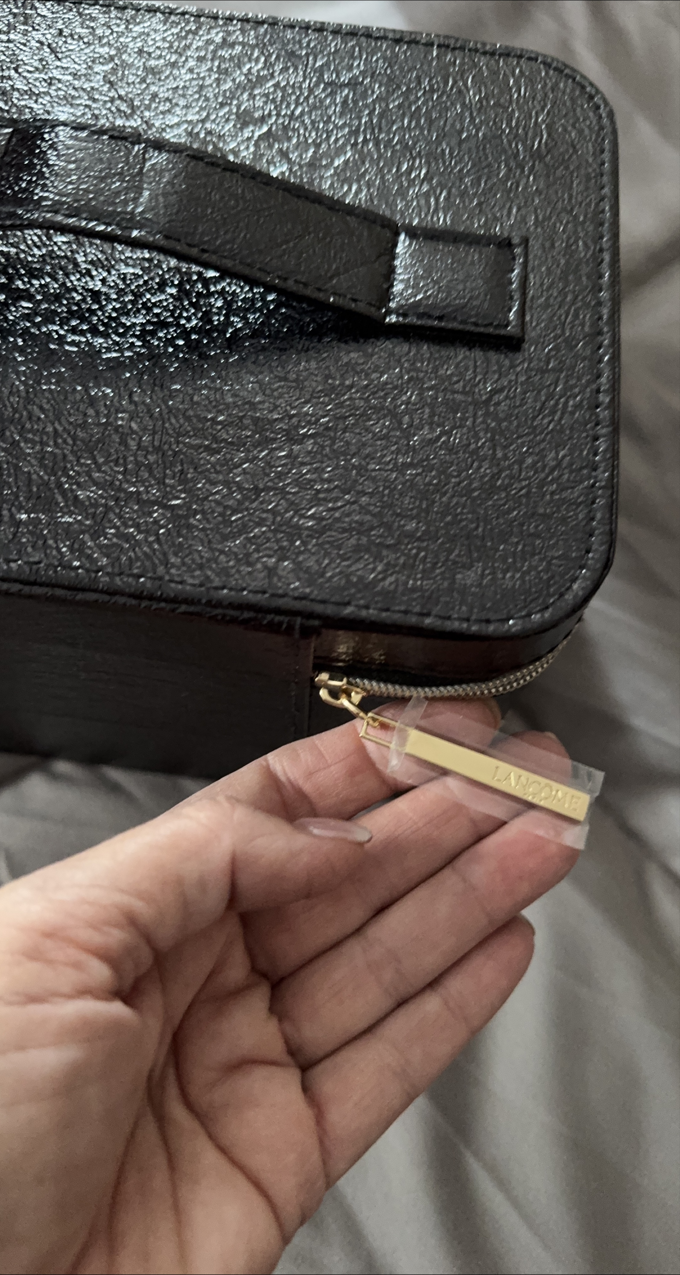 Lancome Black Makeup/Cosmetic Bag thumbnail