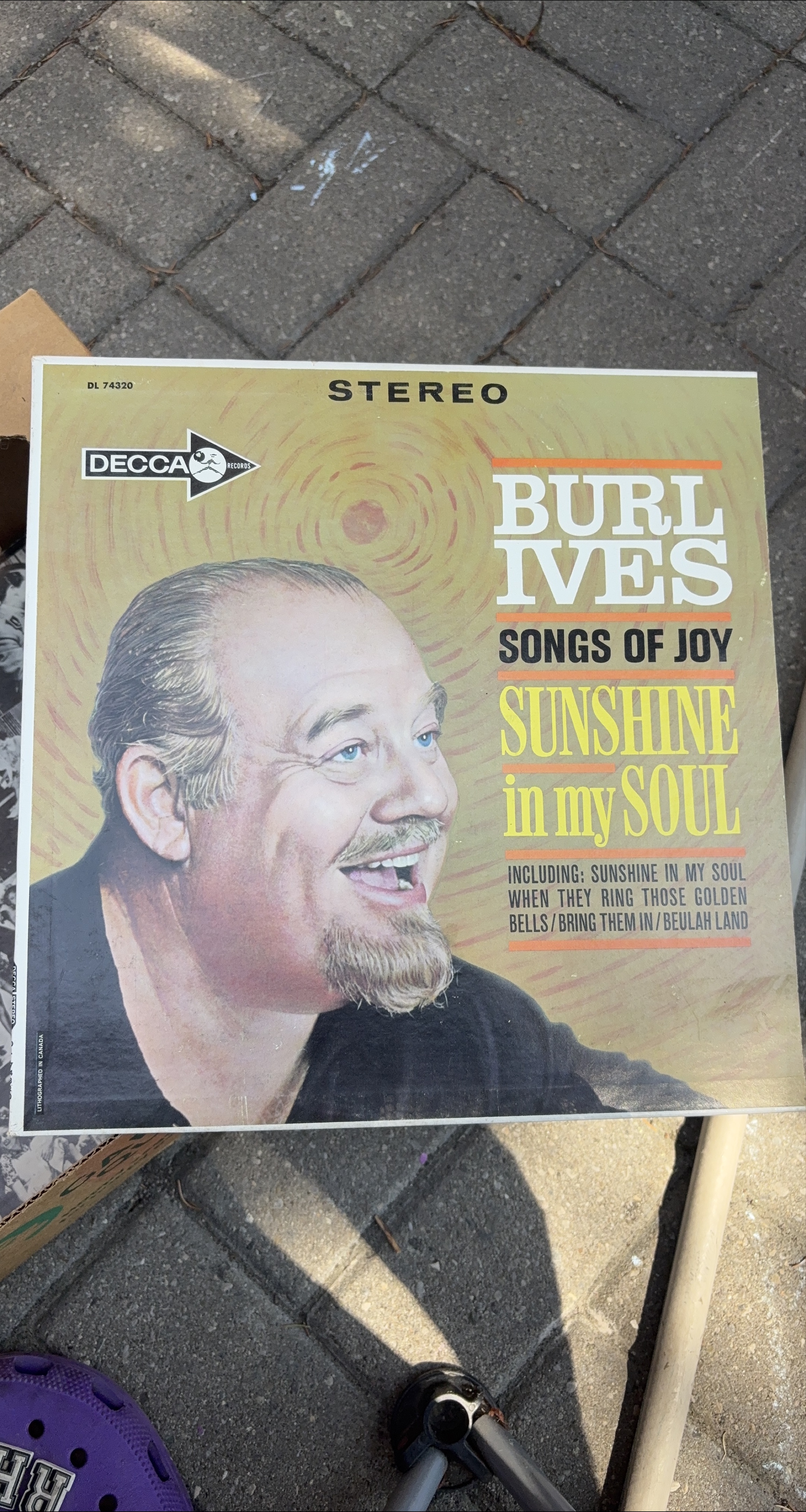 Burl Ives Songs of Joy Vinyl Record thumbnail