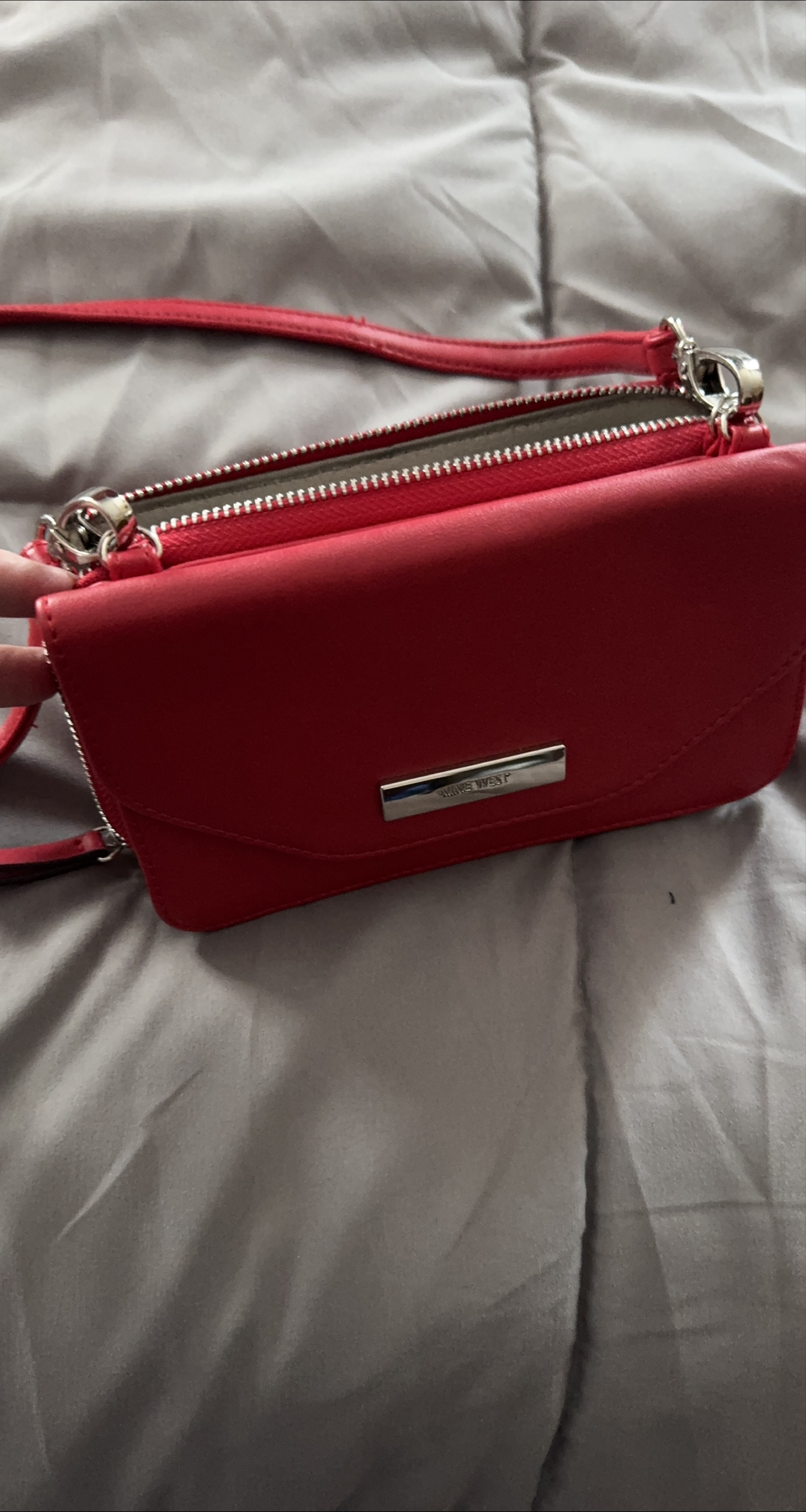 Nine West Red Wallet on a String thumbnail
