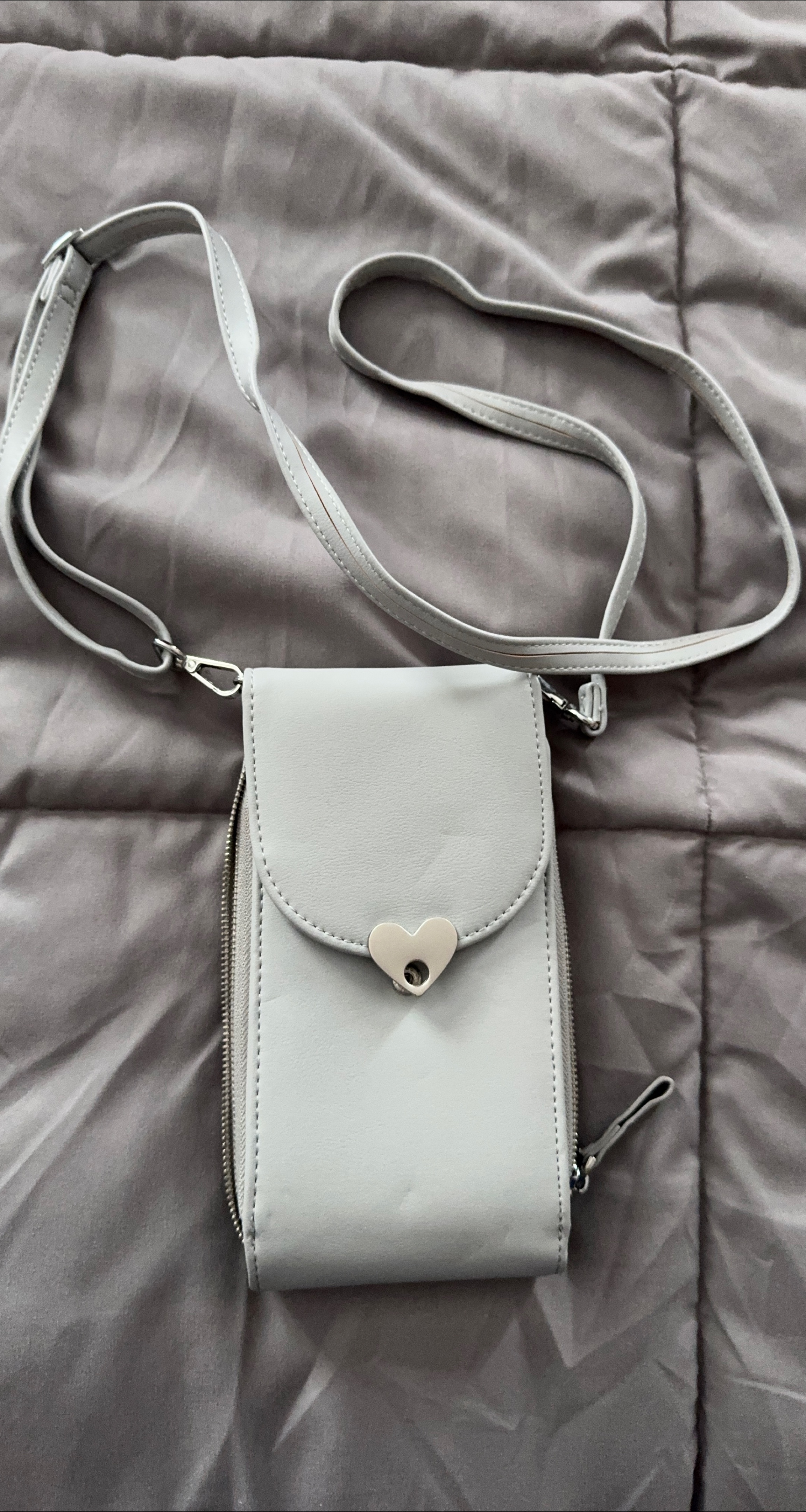 Grey Crossbody Cellphone Bag thumbnail