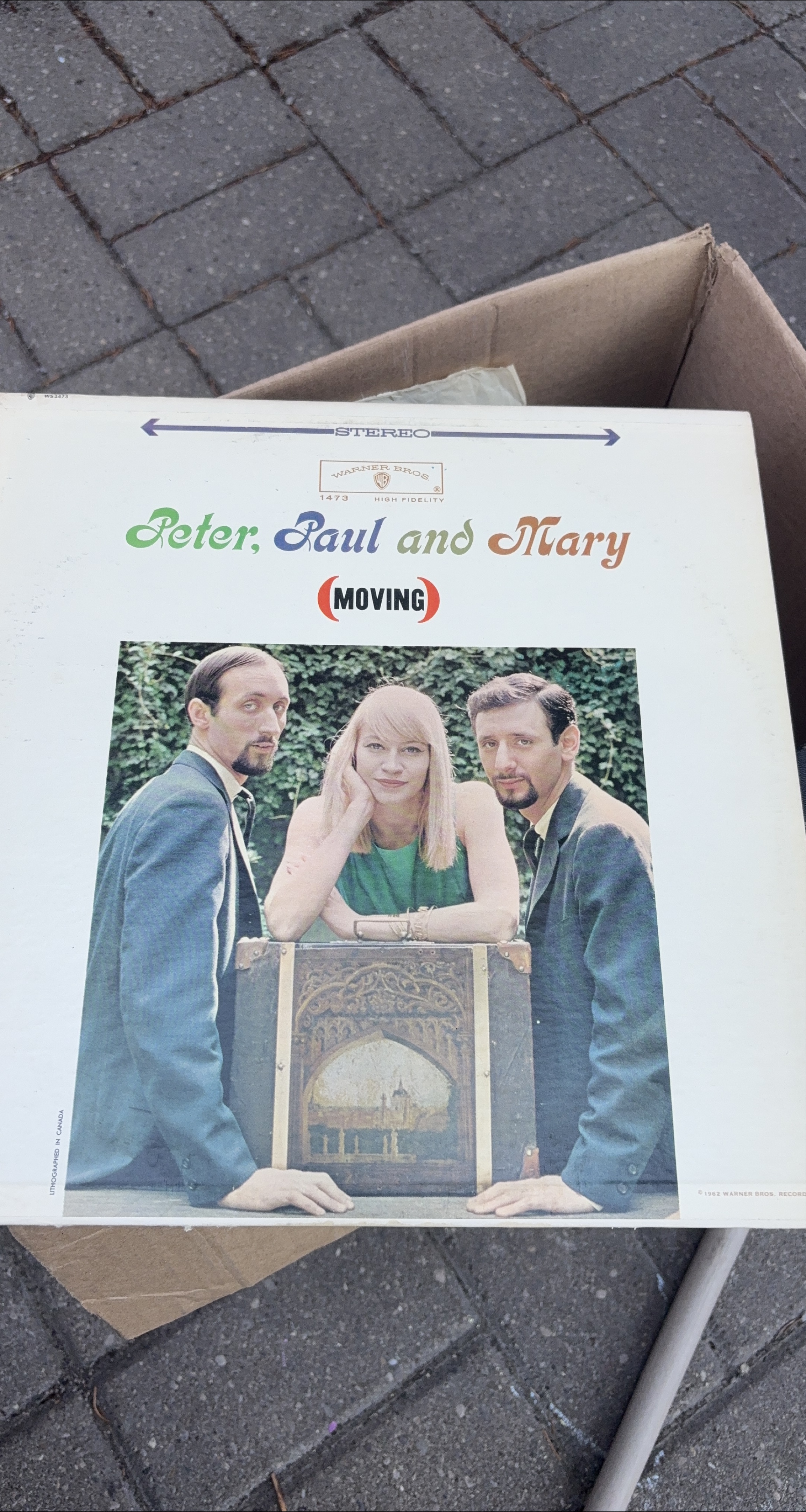 Peter, Paul and Mary - Moving Vinyl Record thumbnail