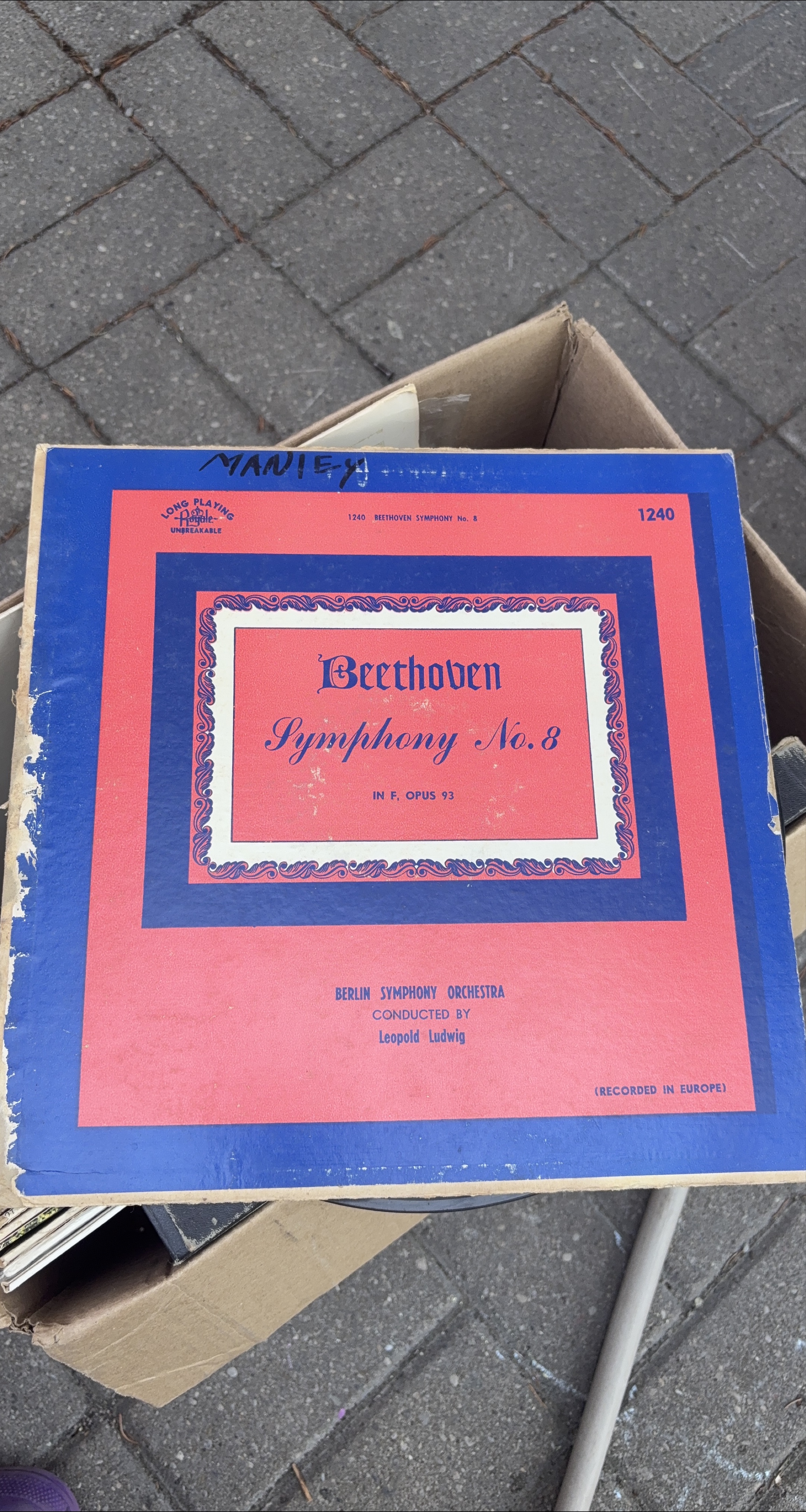 Beethoven Symphony No. 8 LP Record thumbnail