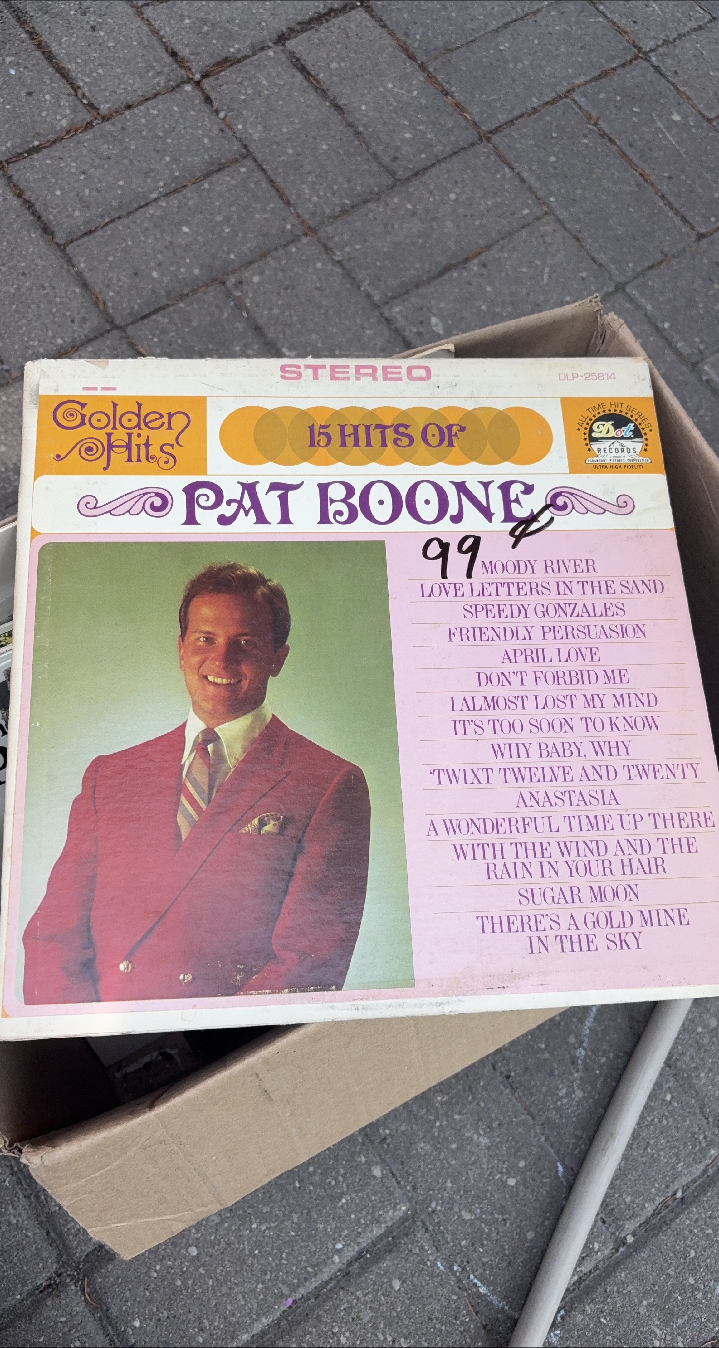Pat Boone - 15 Hits Vinyl Record thumbnail