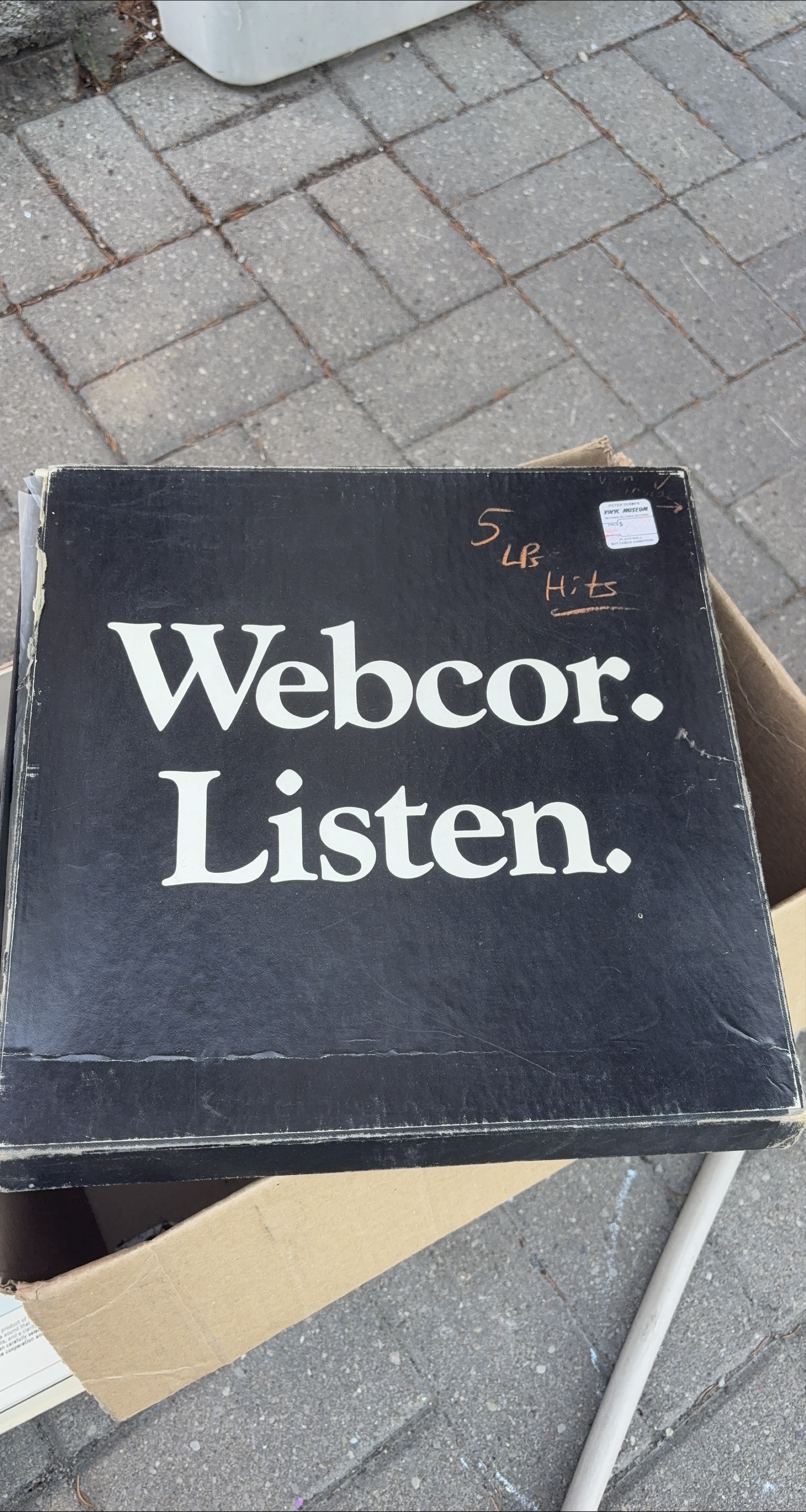 Webcor Listen 5 LP of Hits Vinyl Records thumbnail