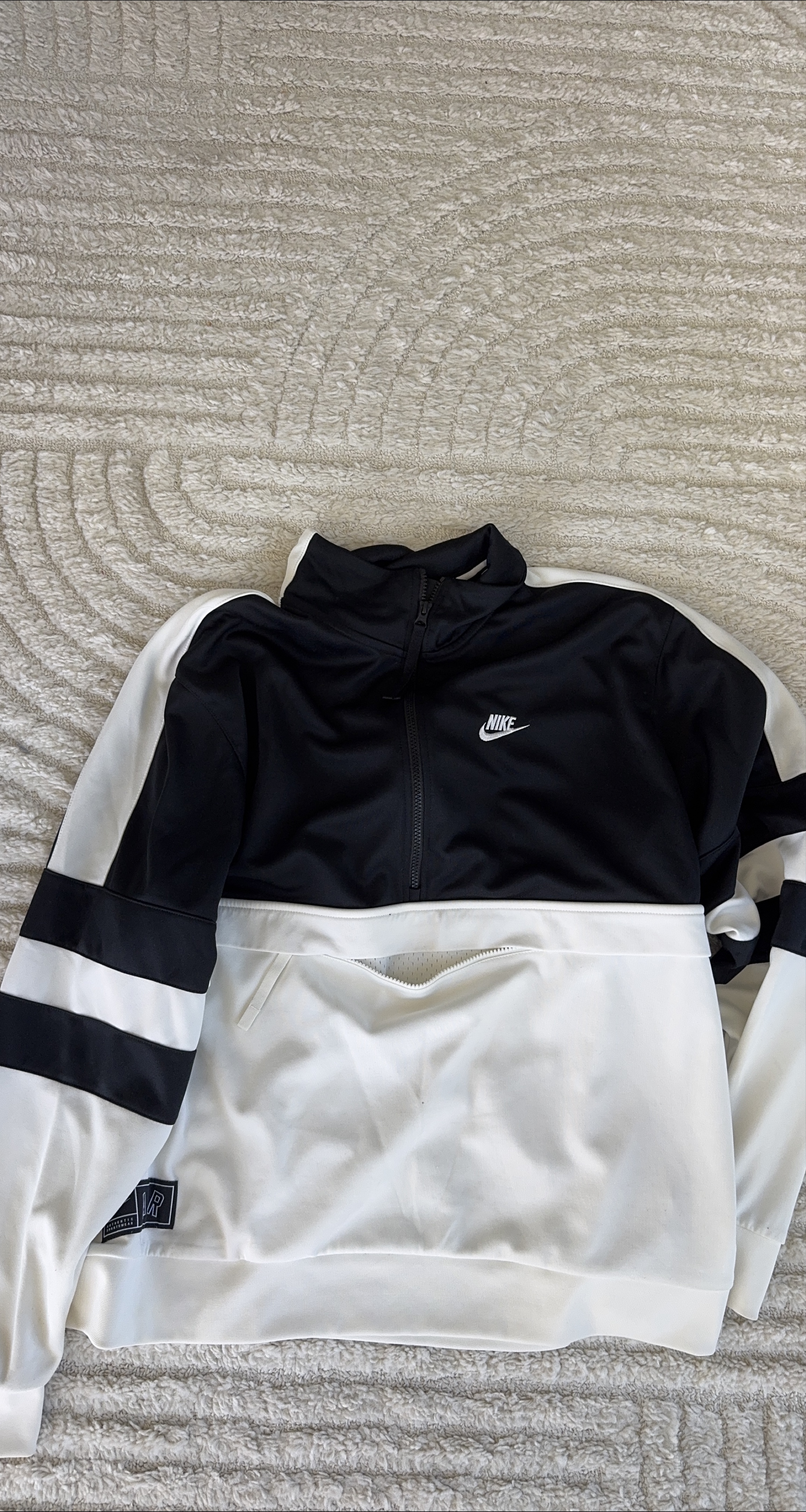 Nike Half-Zip Pullover - Black & White - XL thumbnail