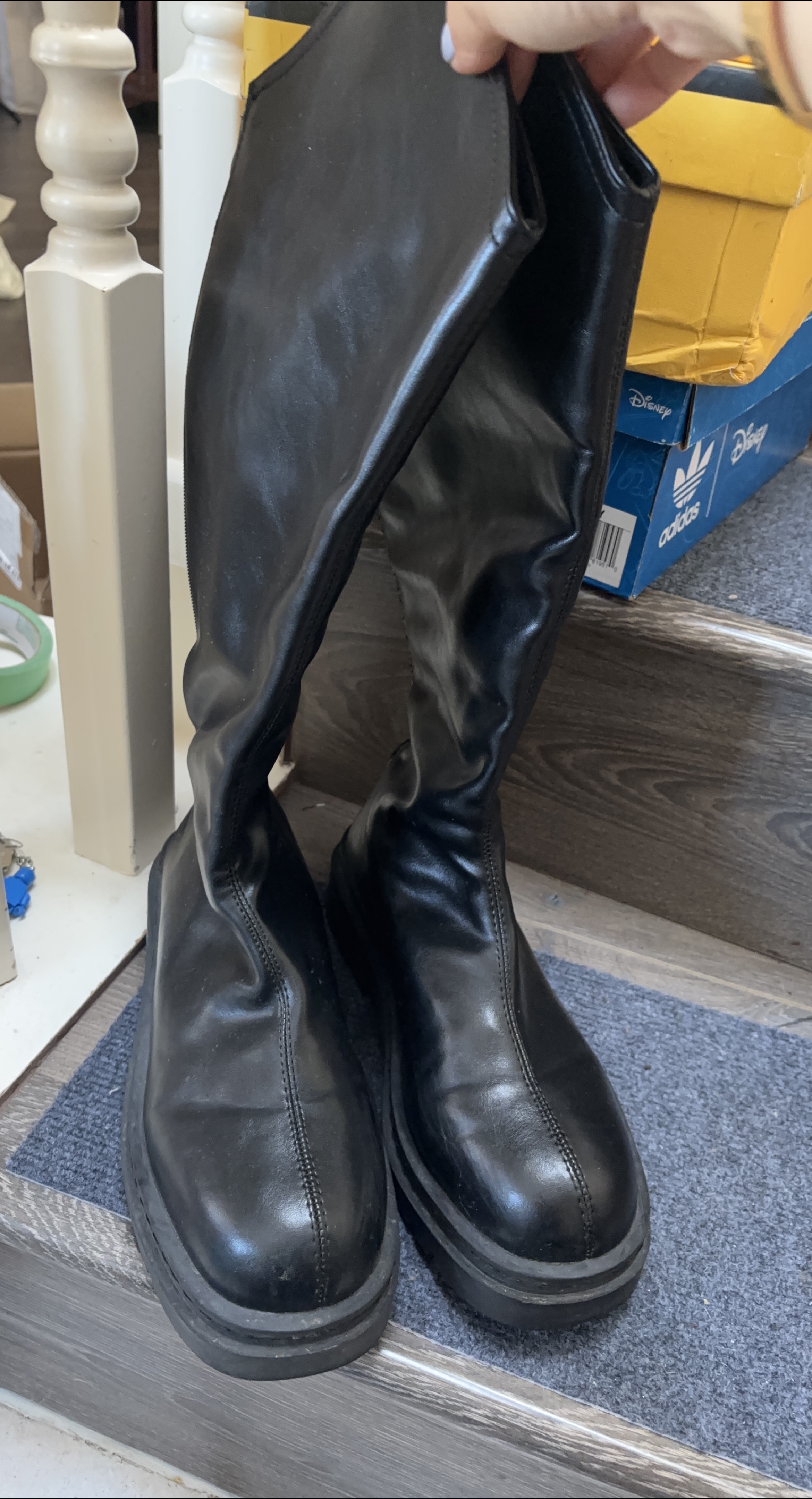 Black Knee-High Boots 9 thumbnail