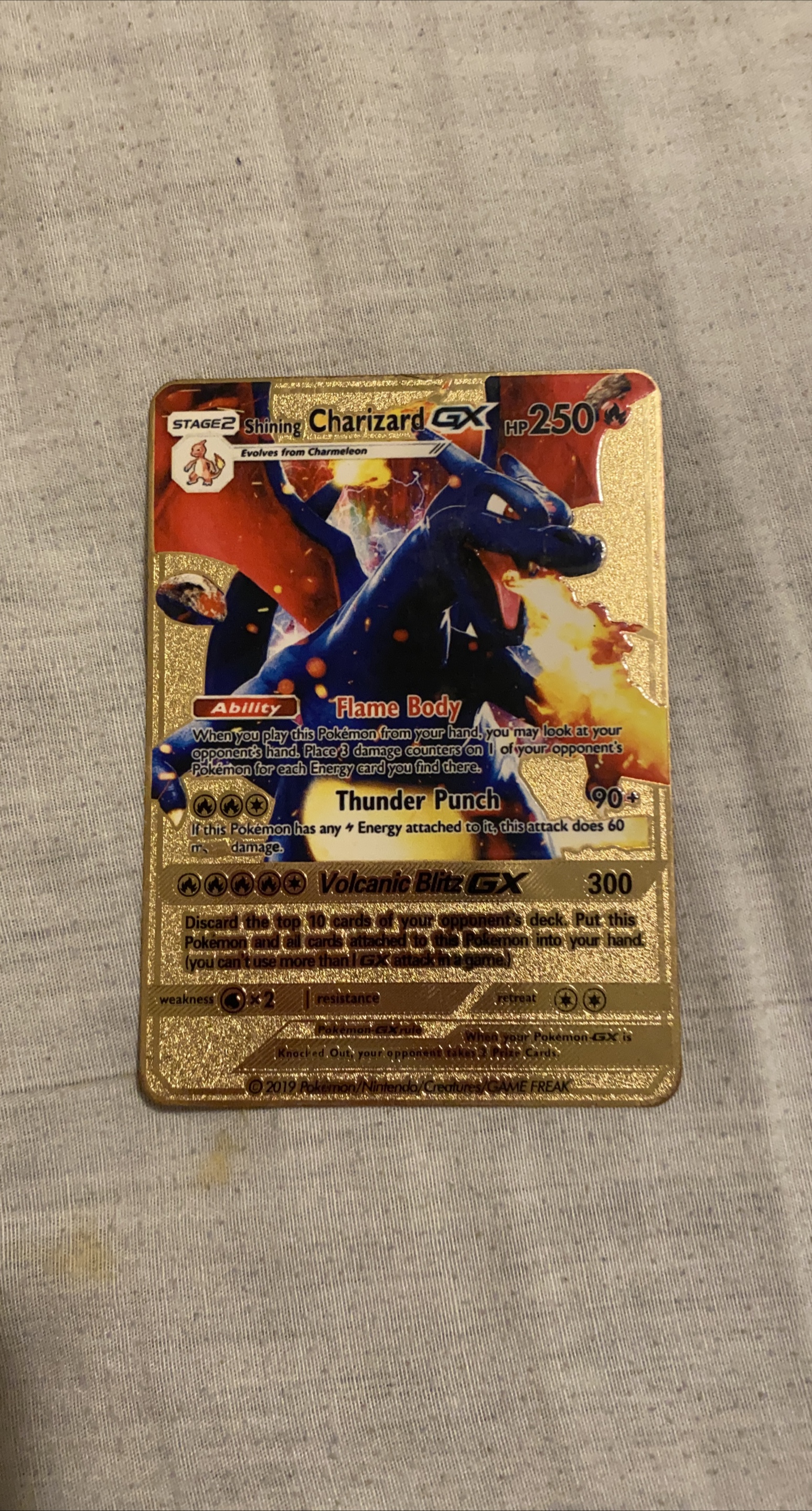 Shining Charizard GX Pokemon Card