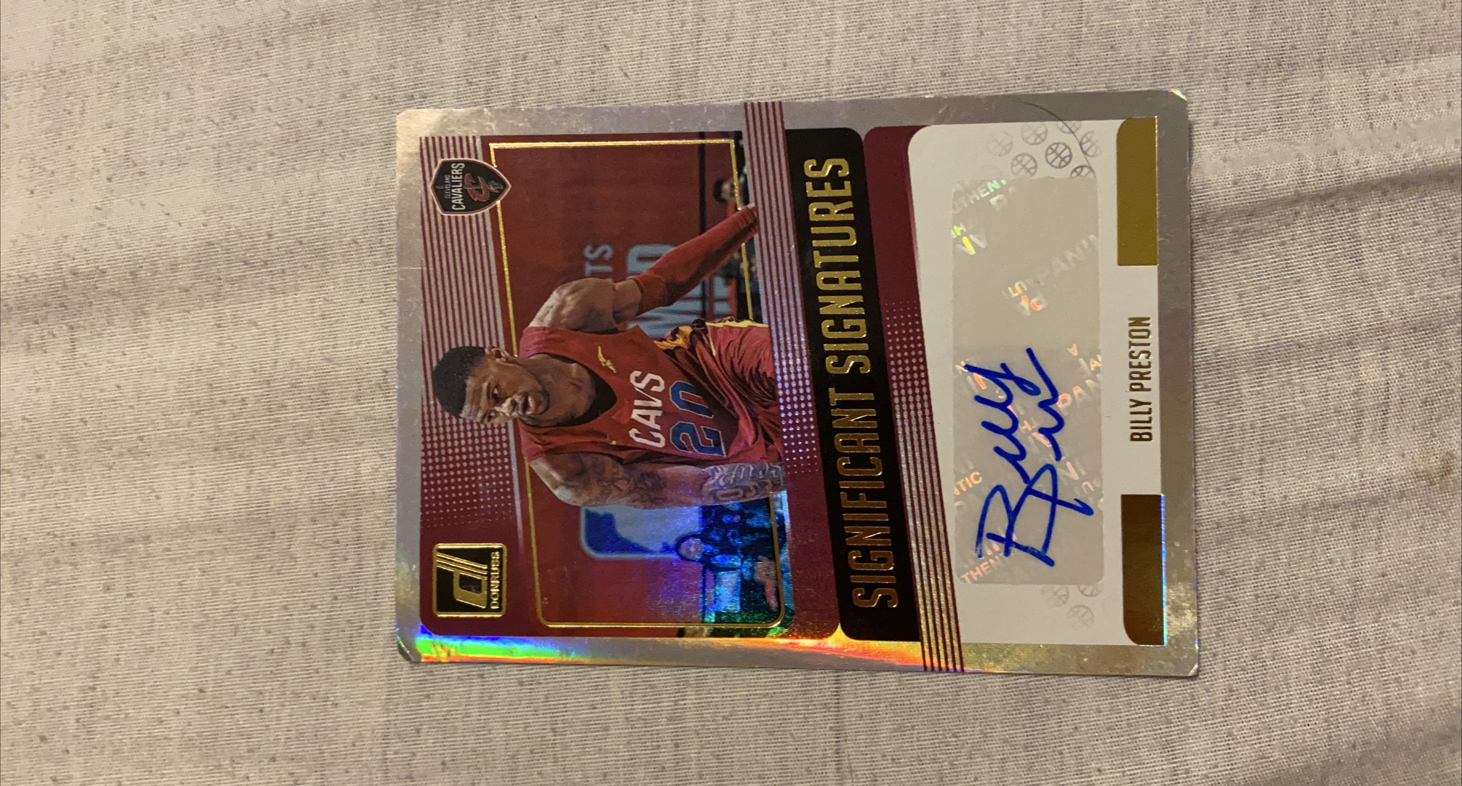 Billy Preston Signed Donruss Basketball Card