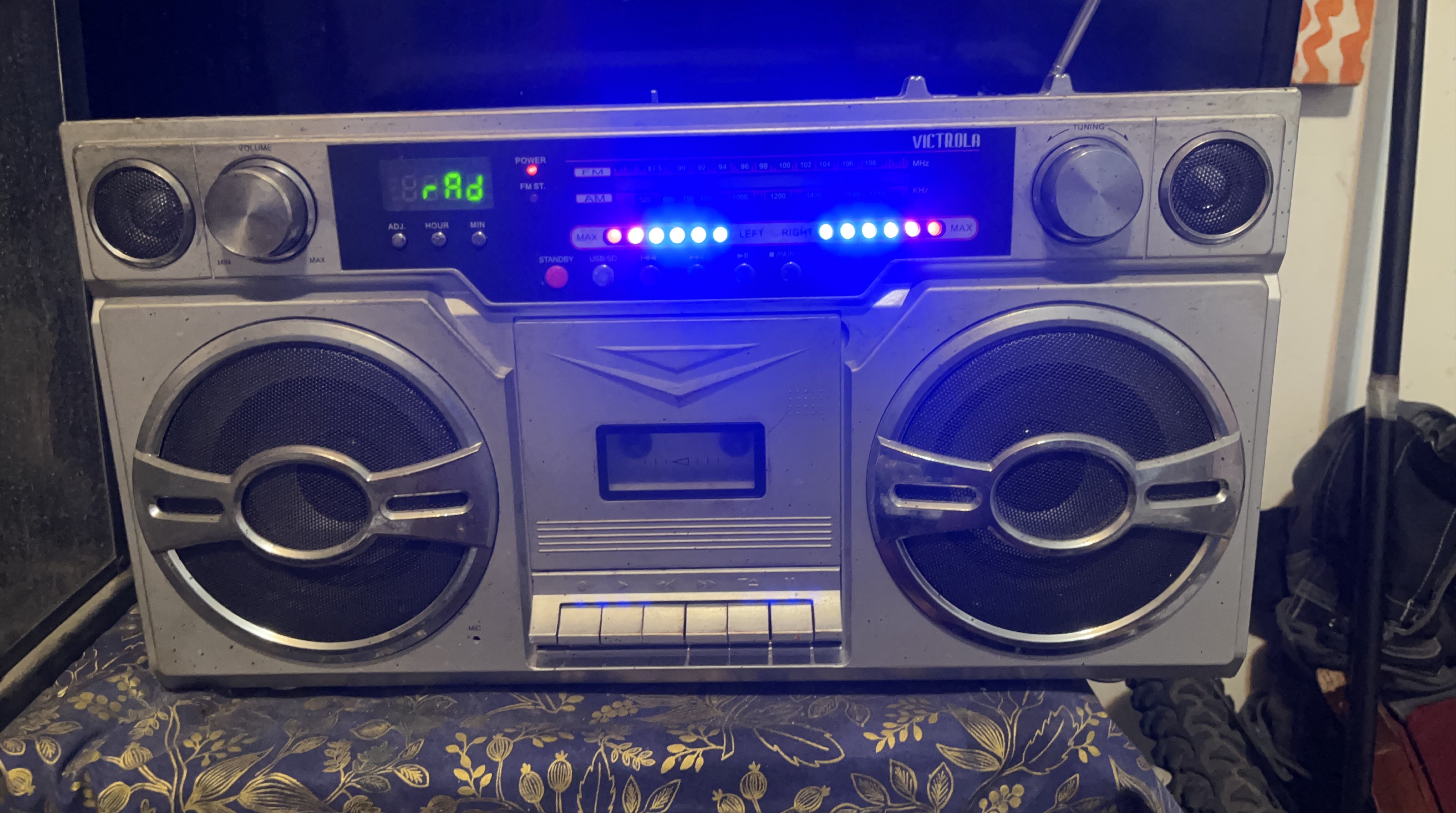Victrola Retro Boombox with Cassette Player thumbnail