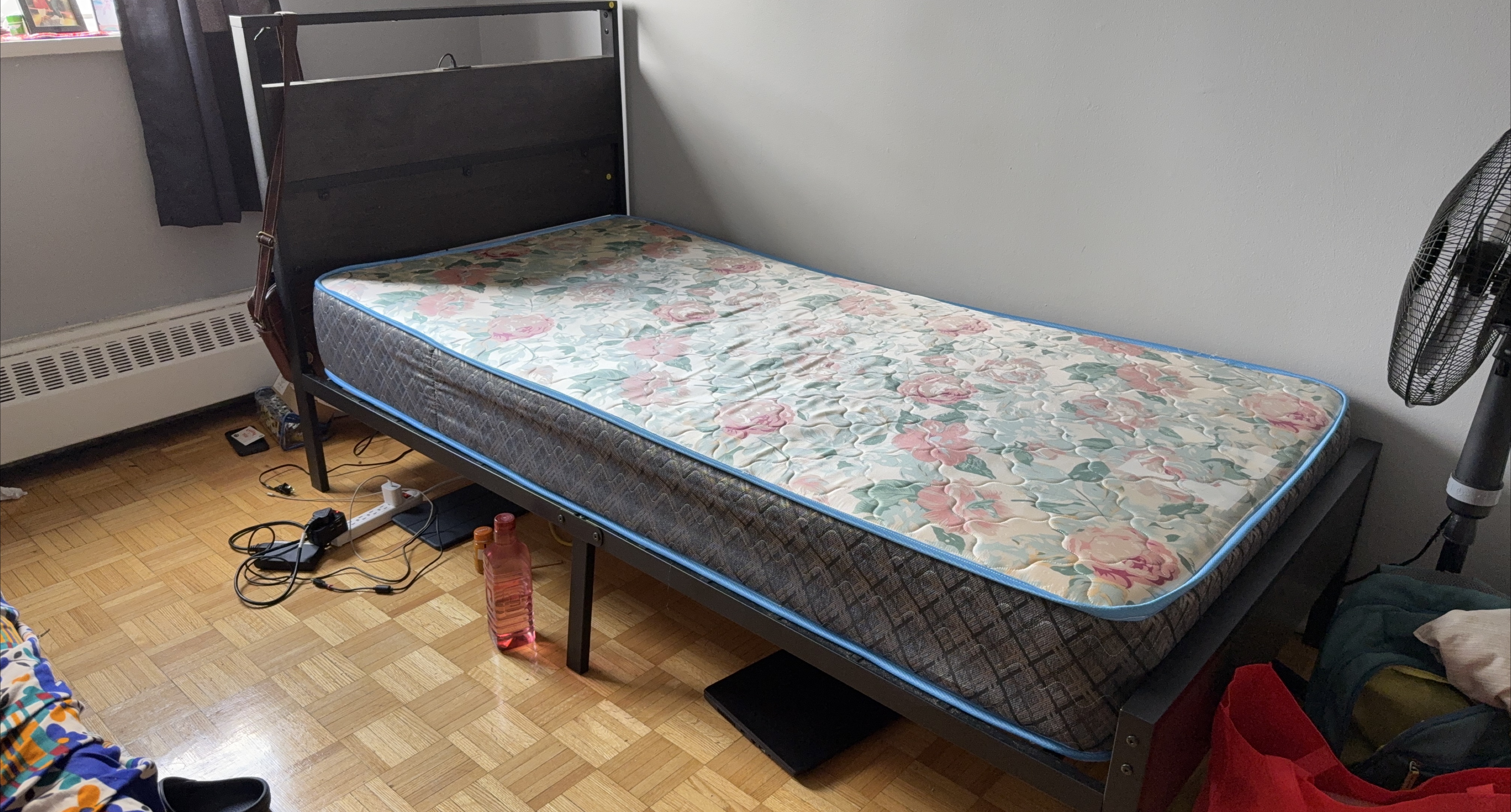 Single Bed Frame with Mattress thumbnail