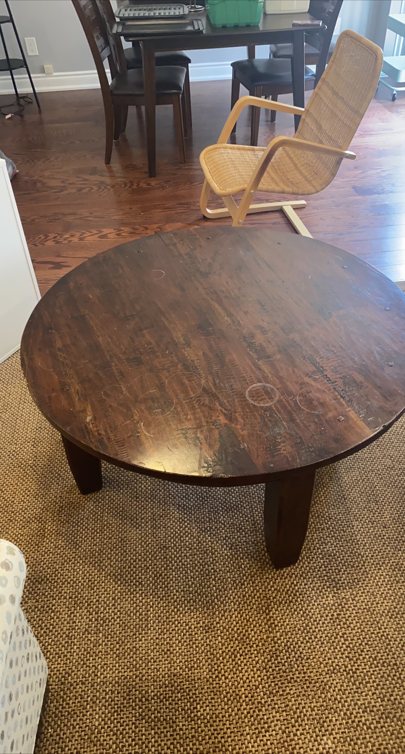Round Wooden Coffee Table thumbnail