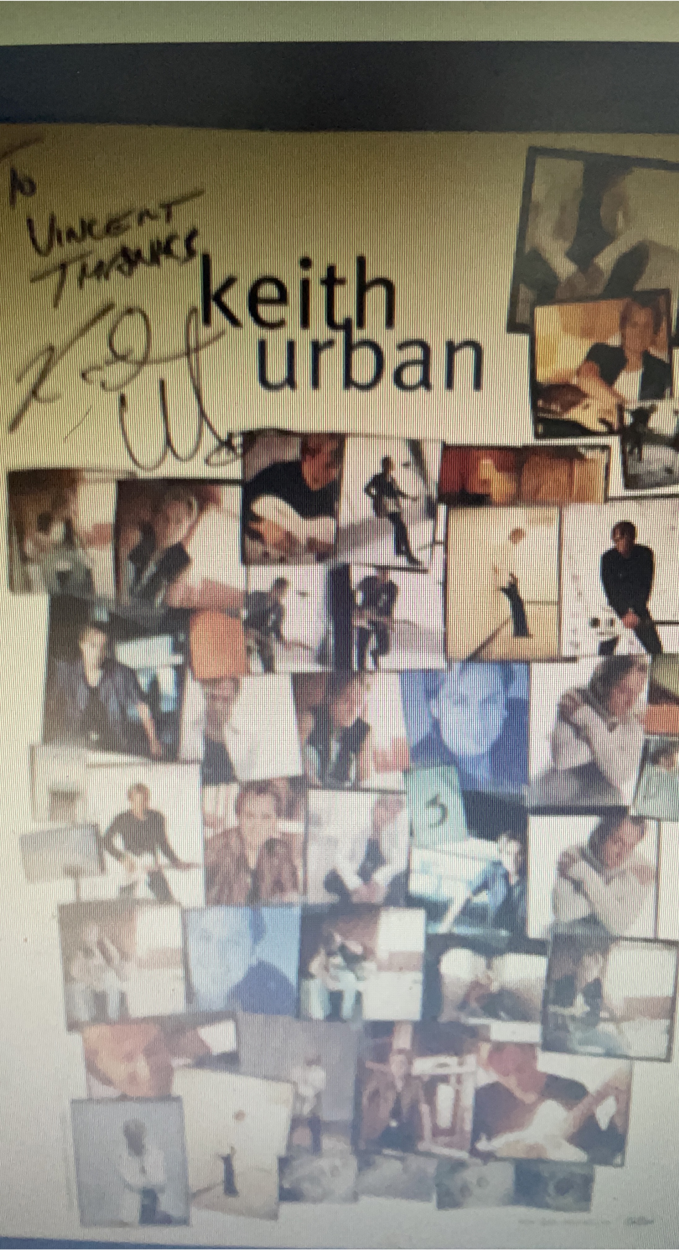 Keith Urban Autographed Poster thumbnail