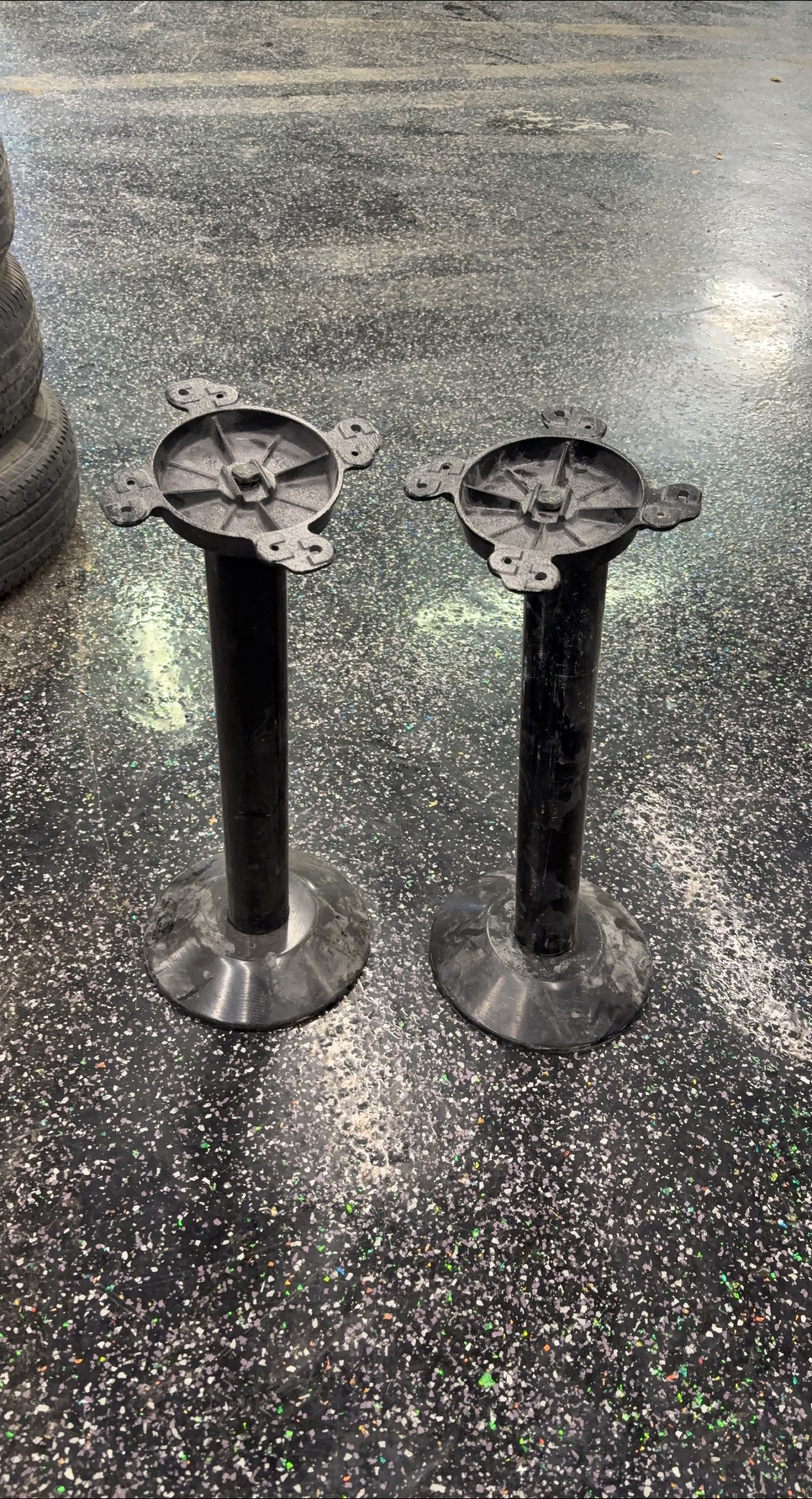 Set of 2 Black Table Bases thumbnail