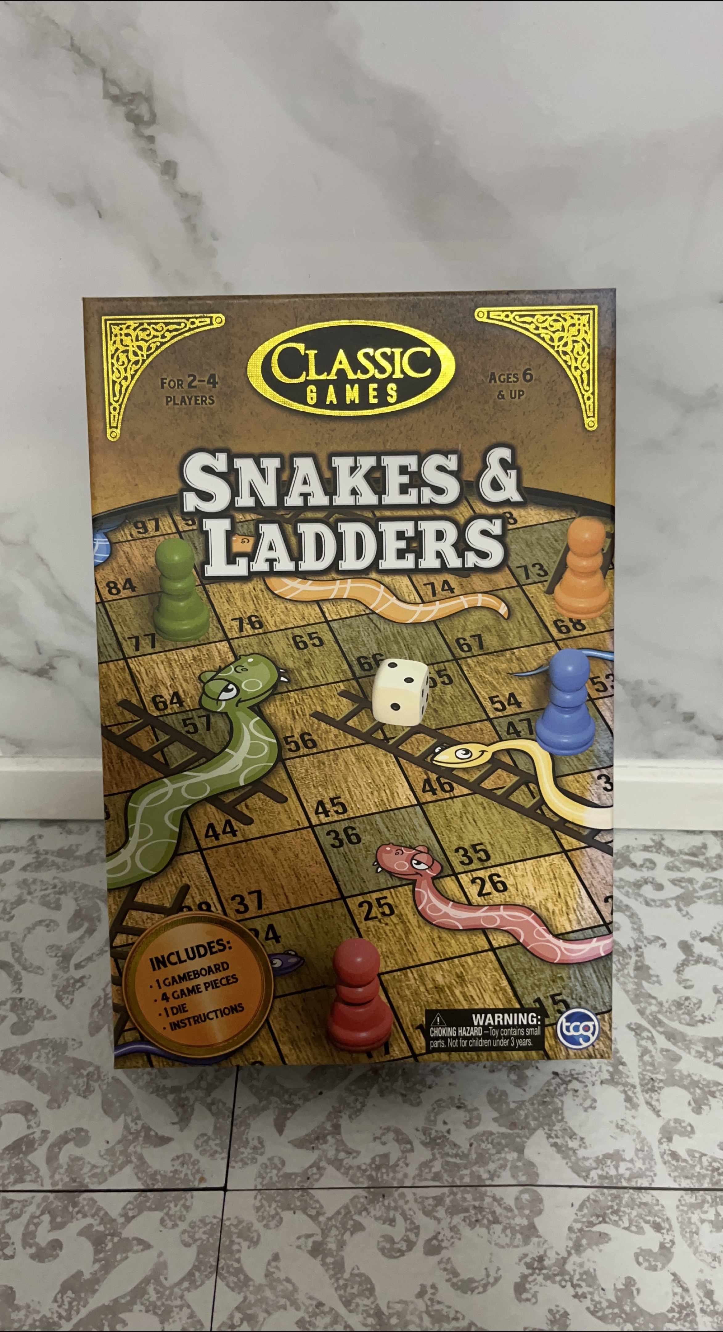 Classic Games Snakes & Ladders Board Game thumbnail