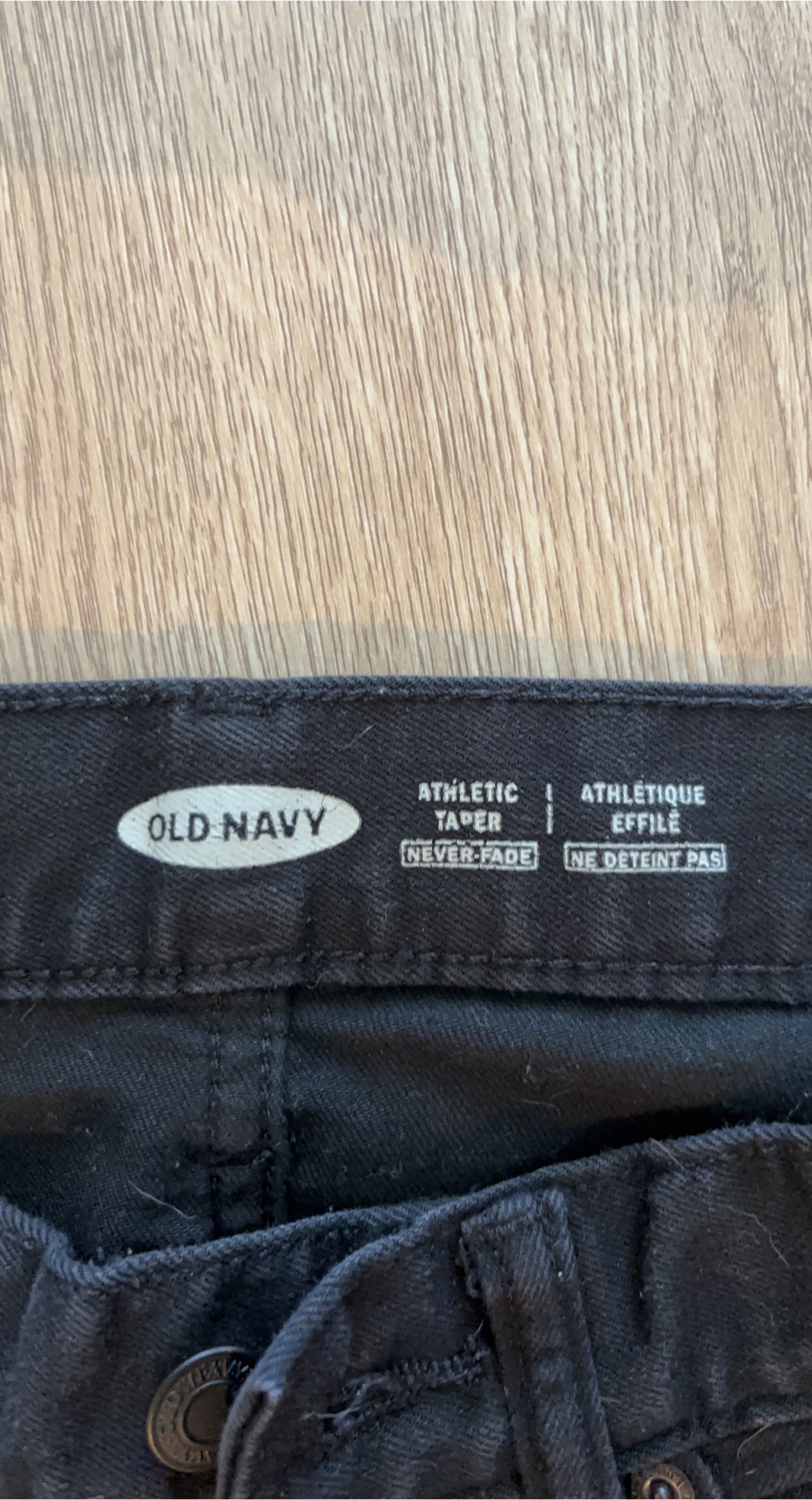 Old Navy Athletic Taper Black Jeans thumbnail