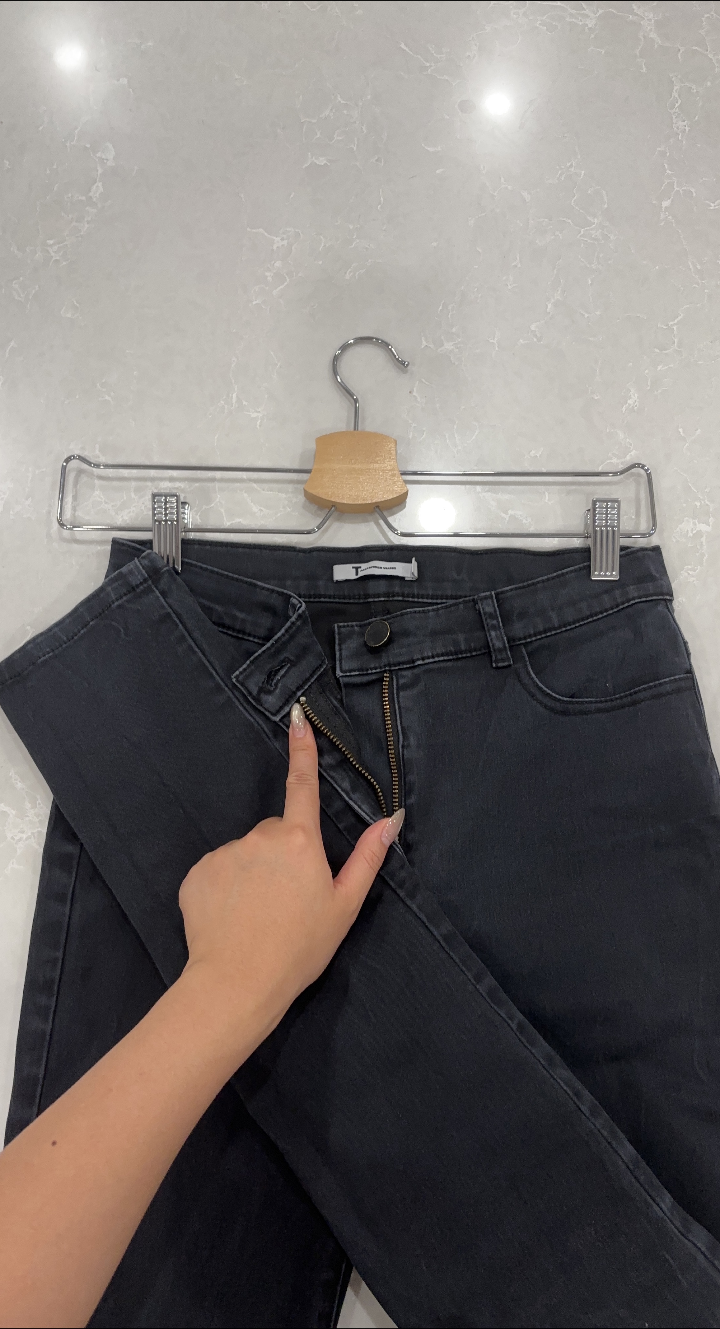 T by Alexander Wang Black Jeans size26 thumbnail