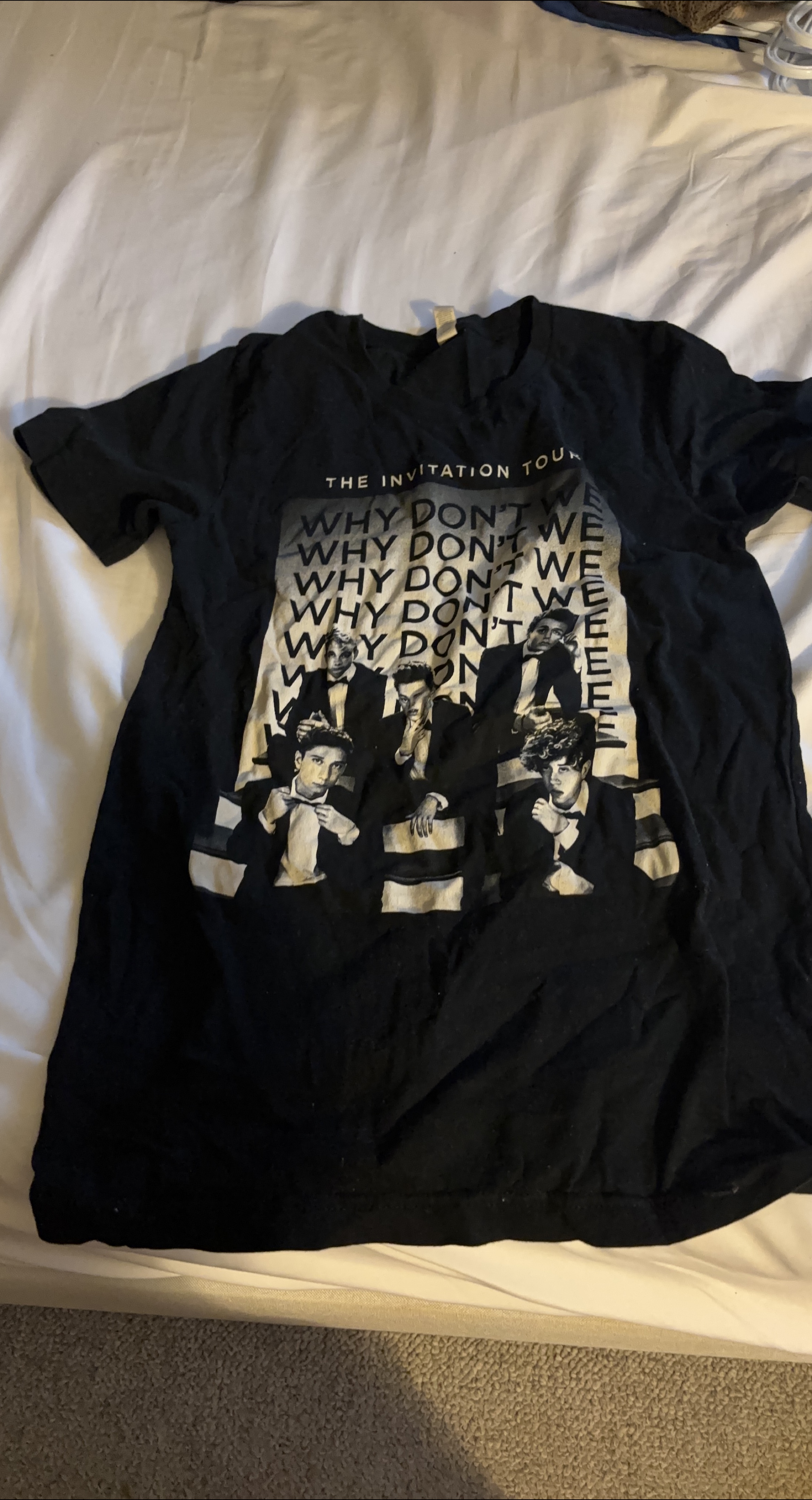Why Don't We Invitation Tour Black T-Shirt thumbnail