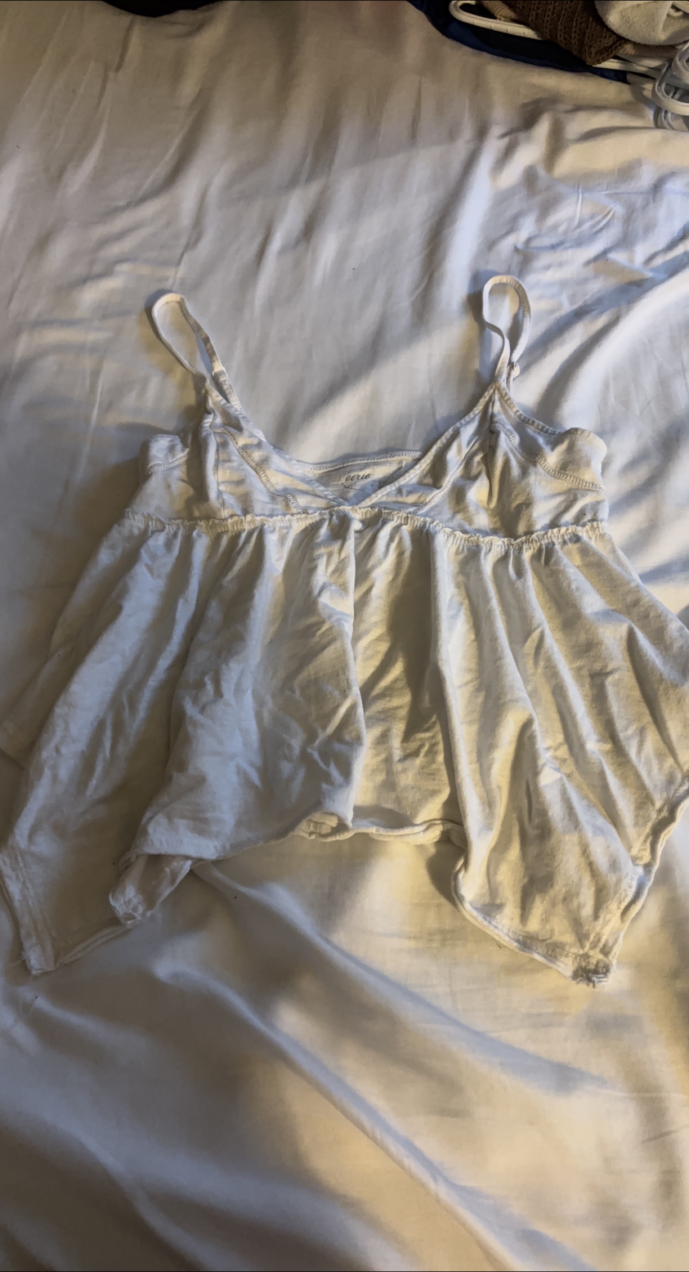 Aerie White Tank Top thumbnail