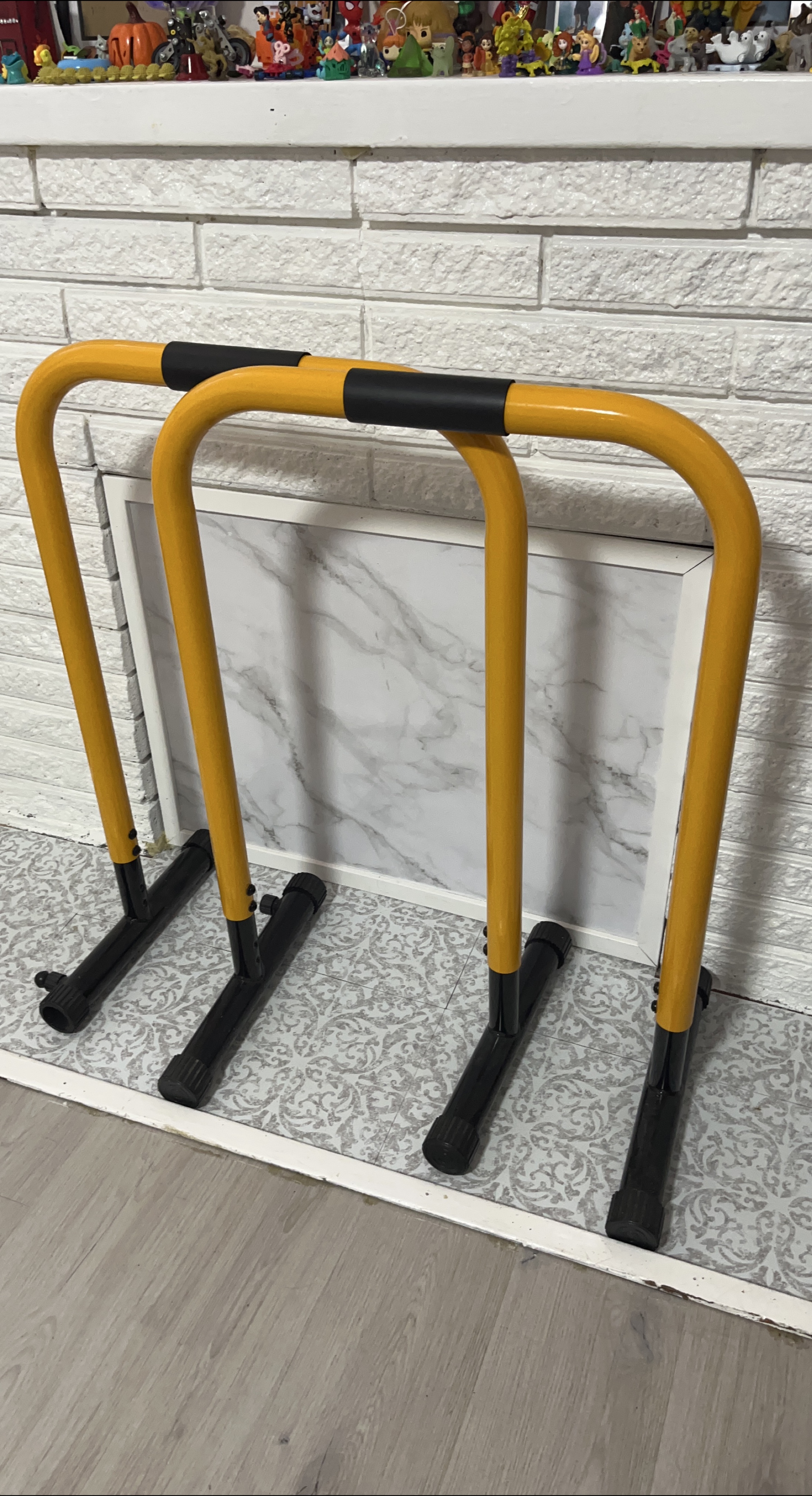 Yellow & Black Parallettes thumbnail