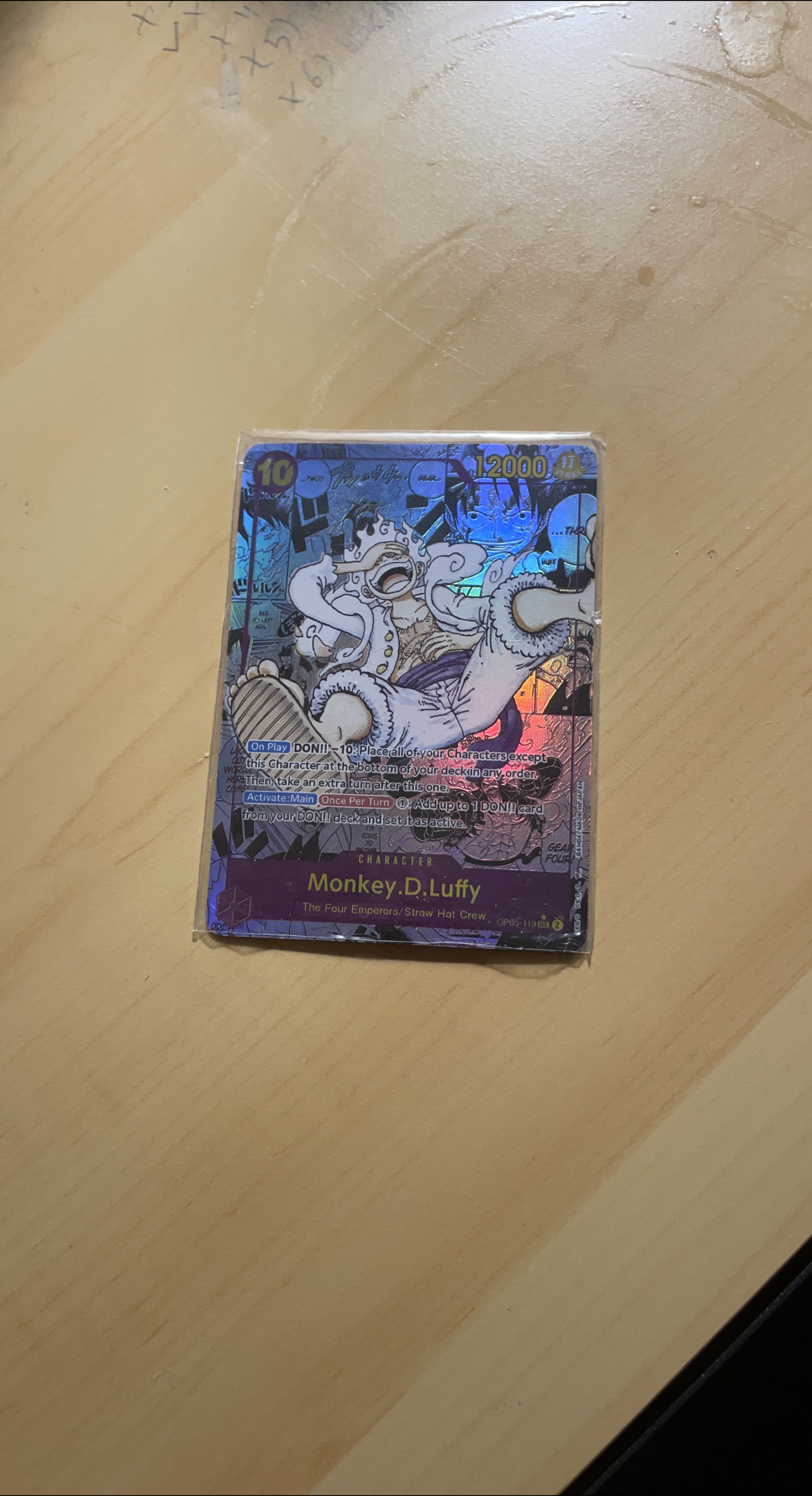 Monkey D. Luffy One Piece TCG Card OP05-119 thumbnail