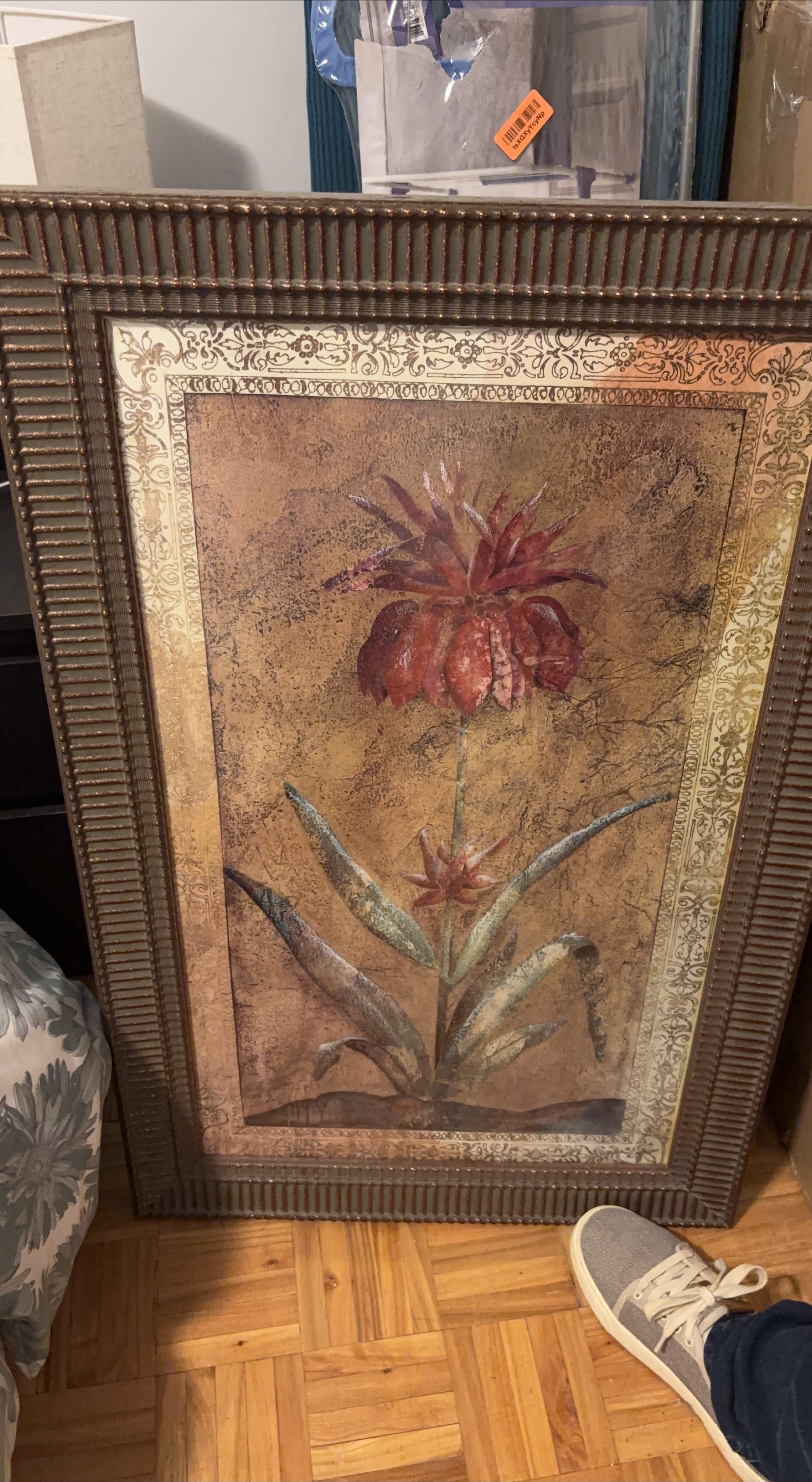 Floral Print Framed Wall Art thumbnail